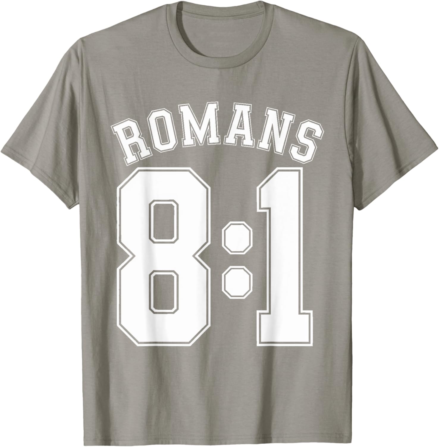 Romans 8:1 Sports Jersey T-Shirt for Christian Motivation and Faith - 22