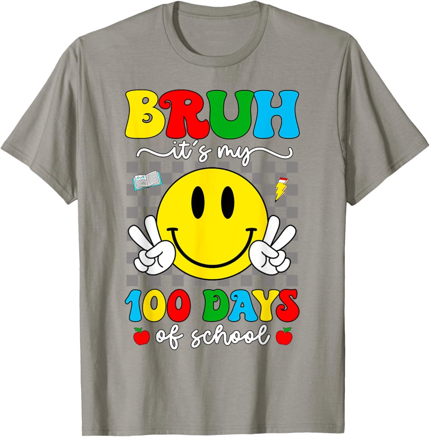 100 Days of School T-Shirt for Kids - Bruh It's My 100 Days Smarter! - 18