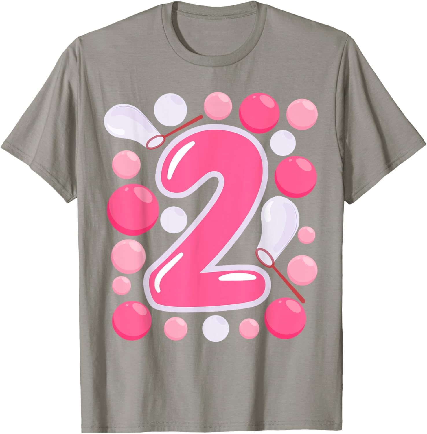 Adorable Girls 2nd Bubble Birthday Party T-Shirt for Kids Celebrations - 4
