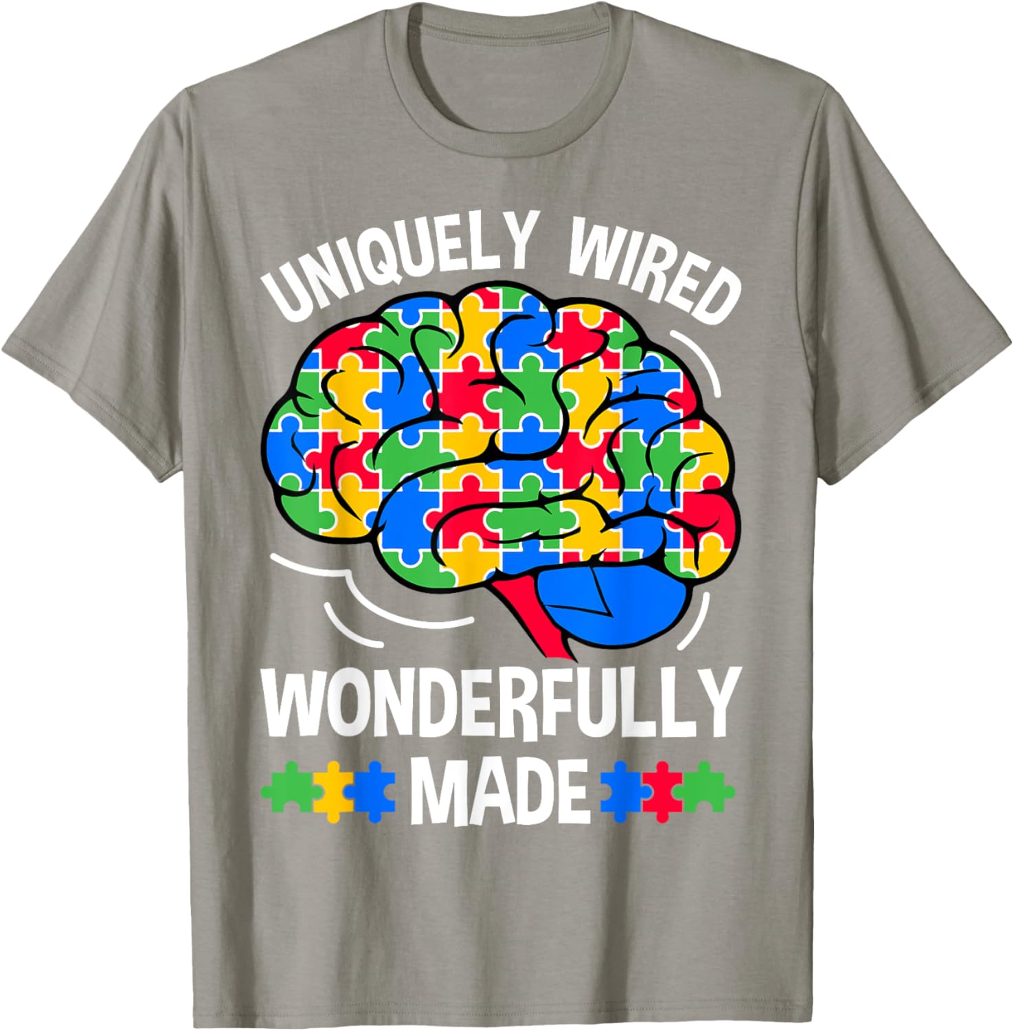 Uniquely Wired Wonderfully Made Autism Awareness T-Shirt for Kids - 1