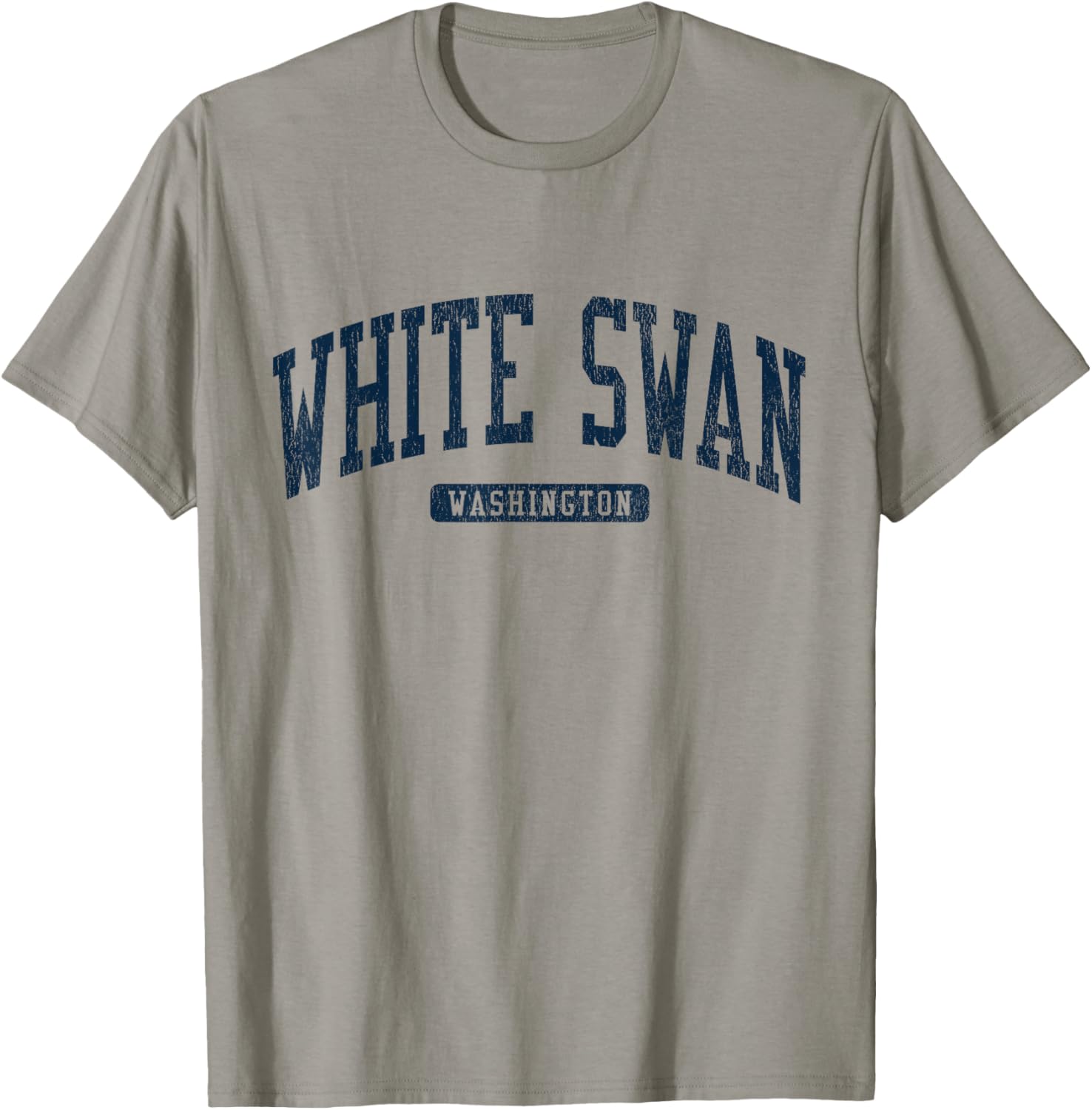 White Swan College University Style Blue T-Shirt for Washington WA Fans - 1