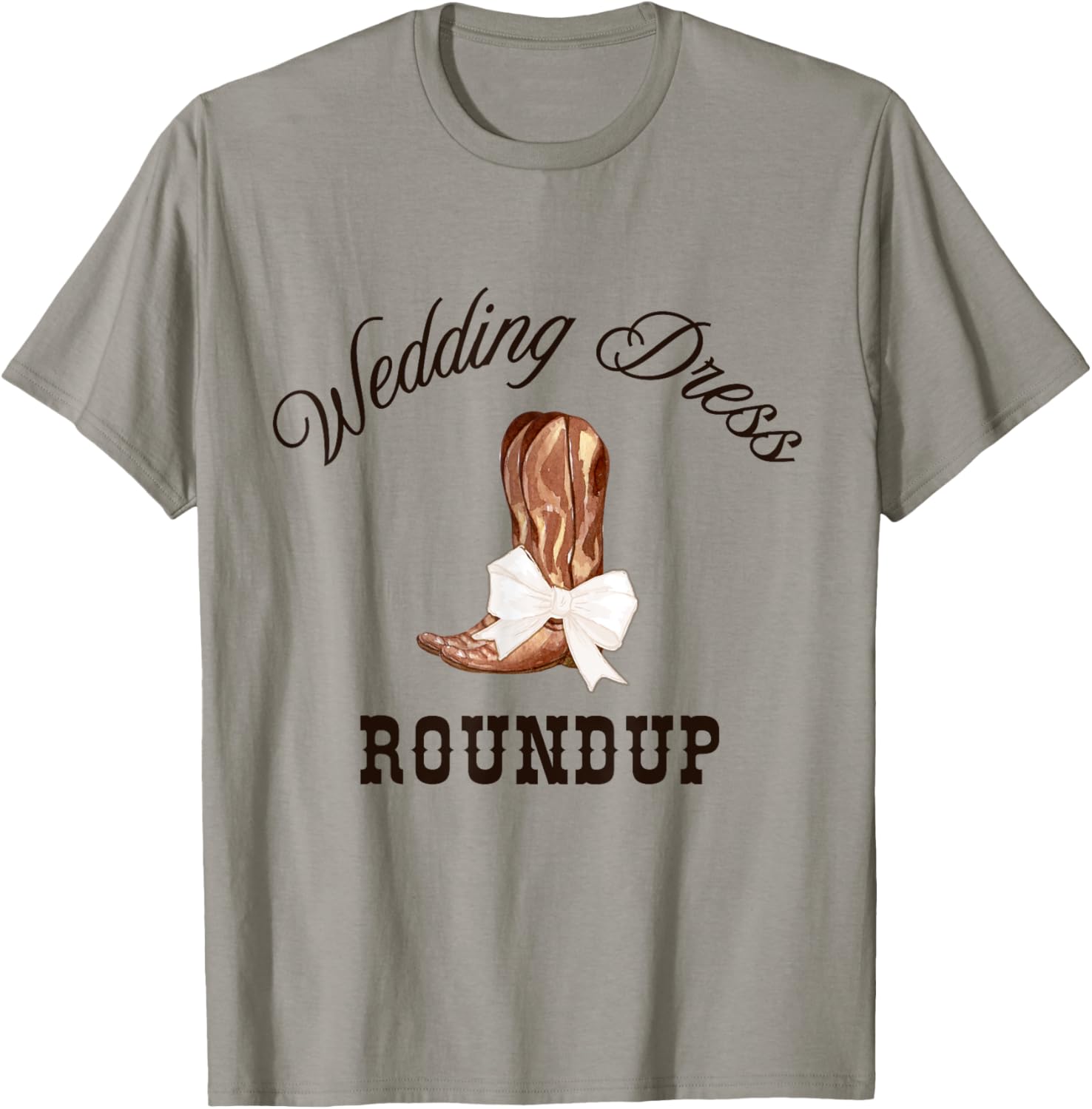 Charming Country Western Wedding Dress Shopping T-Shirt for Bridal Parties - 3