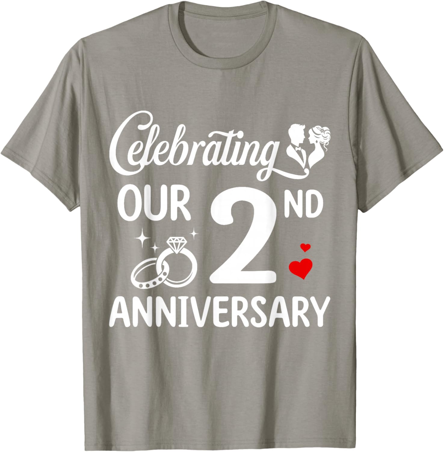 Celebrate Your 2nd Wedding Anniversary with Our Fun Marriage T-Shirt - 2