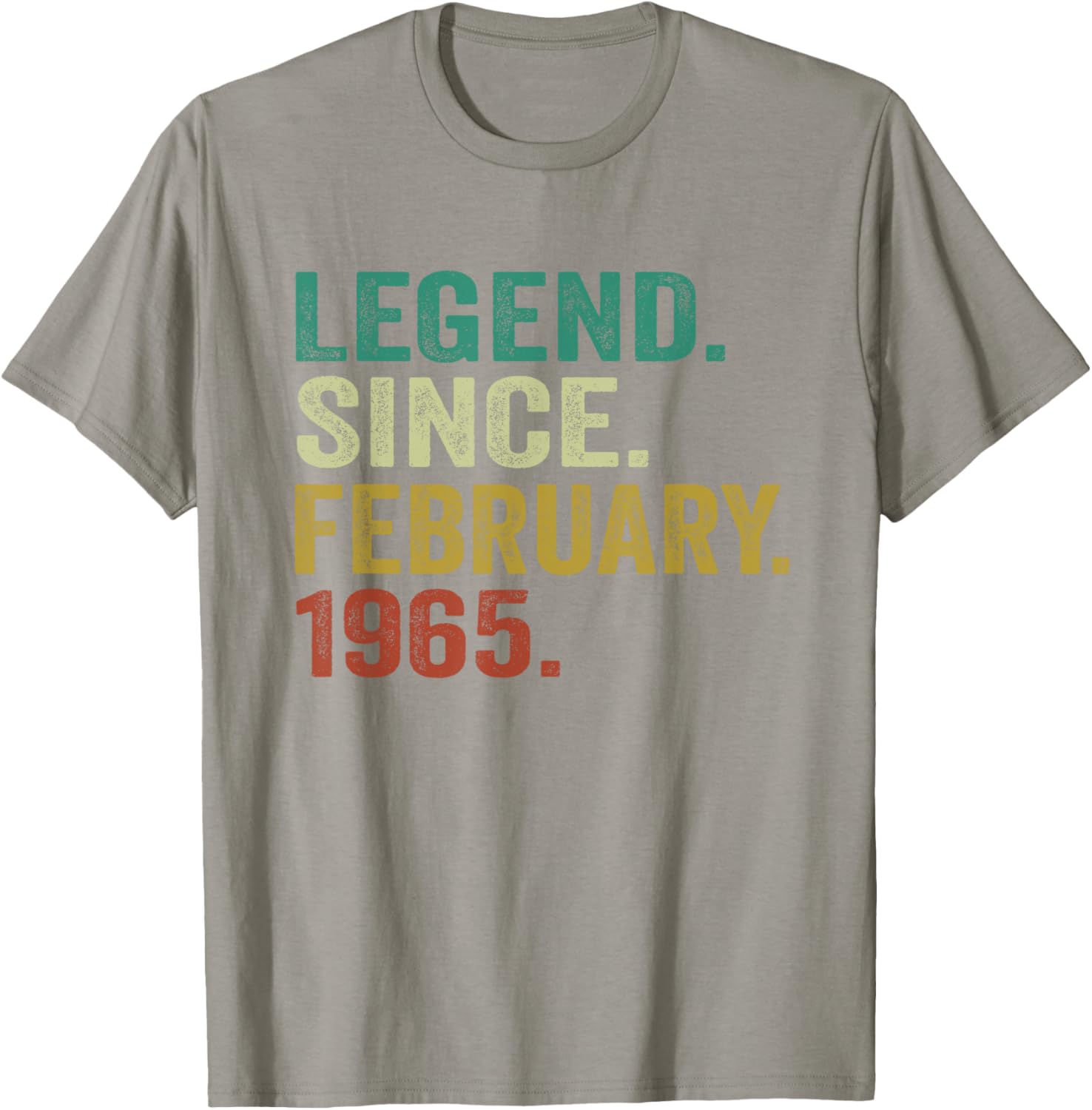 60th Birthday T-Shirt for Men and Women - Legend Since February 1965 - 20