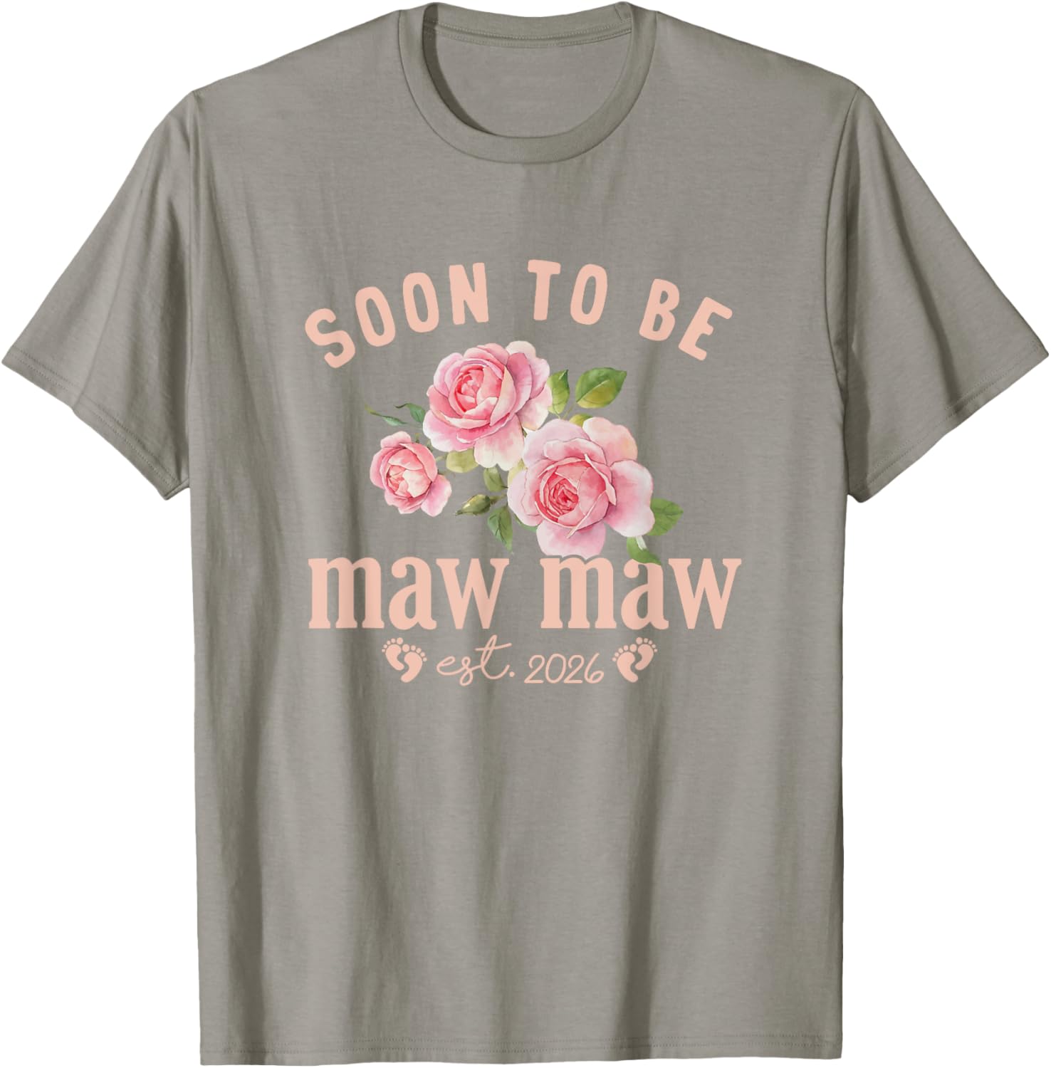 Soon to be Grandma Est 2026 Maw Maw Pregnancy Announcement T-Shirt - 10
