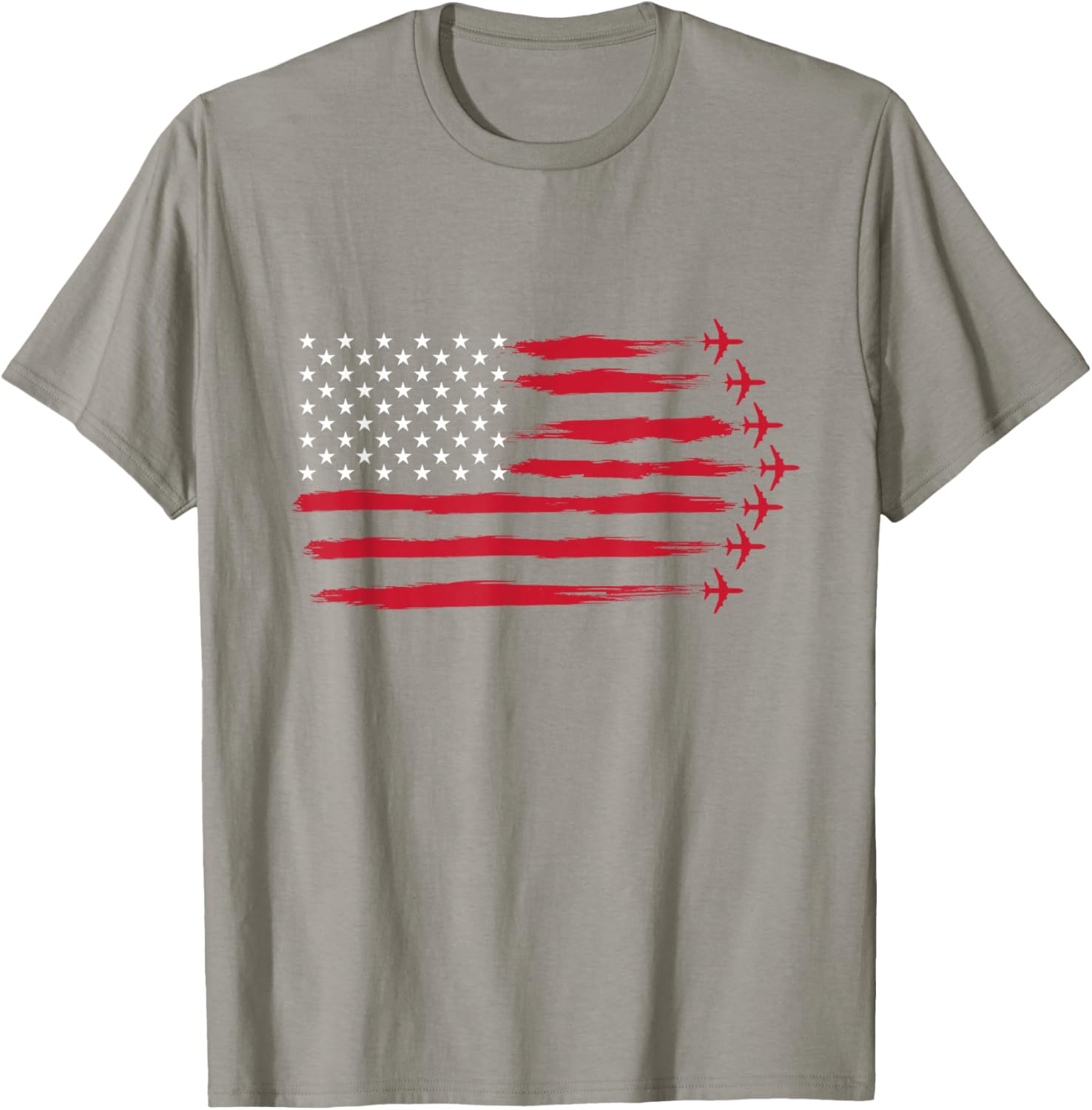 US Flag Airplanes T-Shirt for Airline Pilots and Aviation Lovers - 13