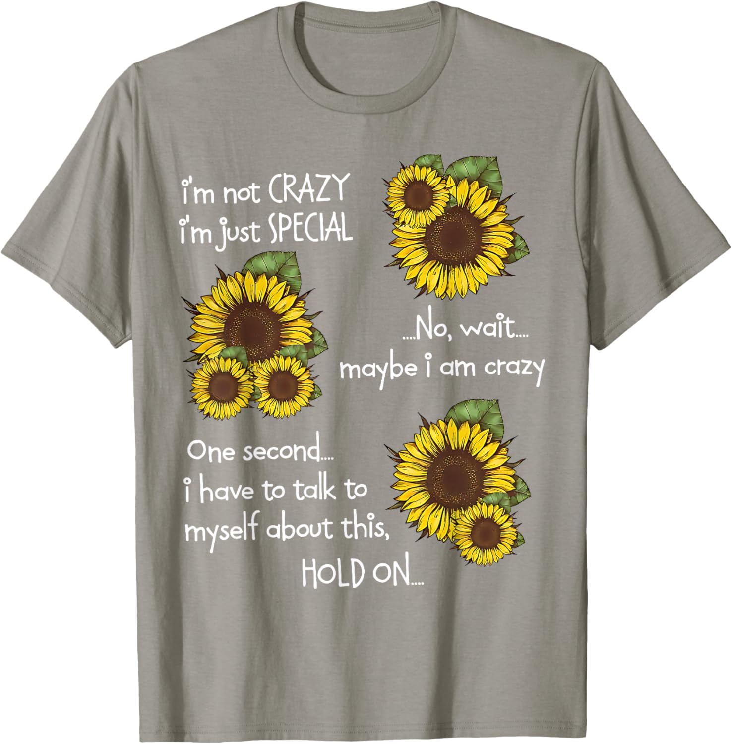 Sunflower I'm Not Scary Just Special Funny T-Shirt for Unique Style - 2