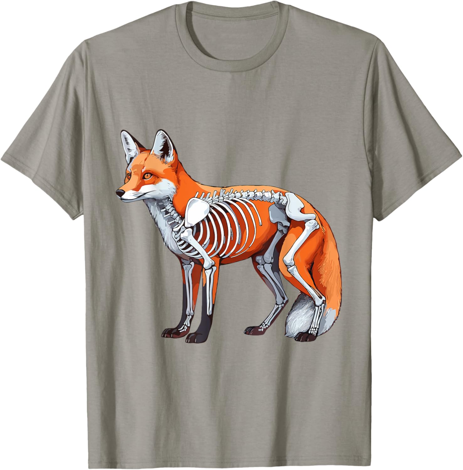 X-ray Fox Body Anatomy Radiography Skeleton T-Shirt for Anatomy Lovers - 26