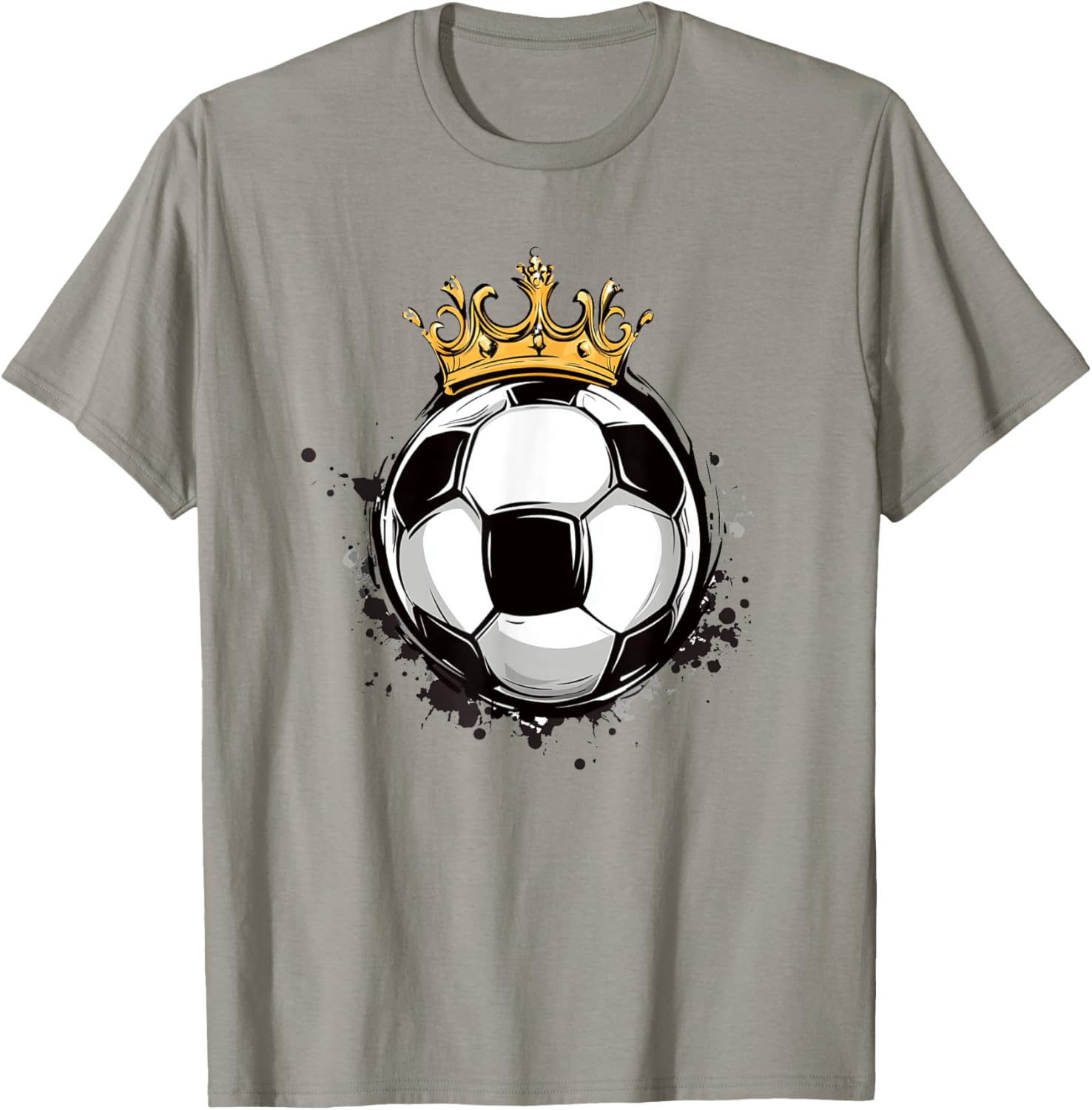 Soccer Royalty T-Shirt with Crowned Ball for Kids - Stylish Sports Wear - 13