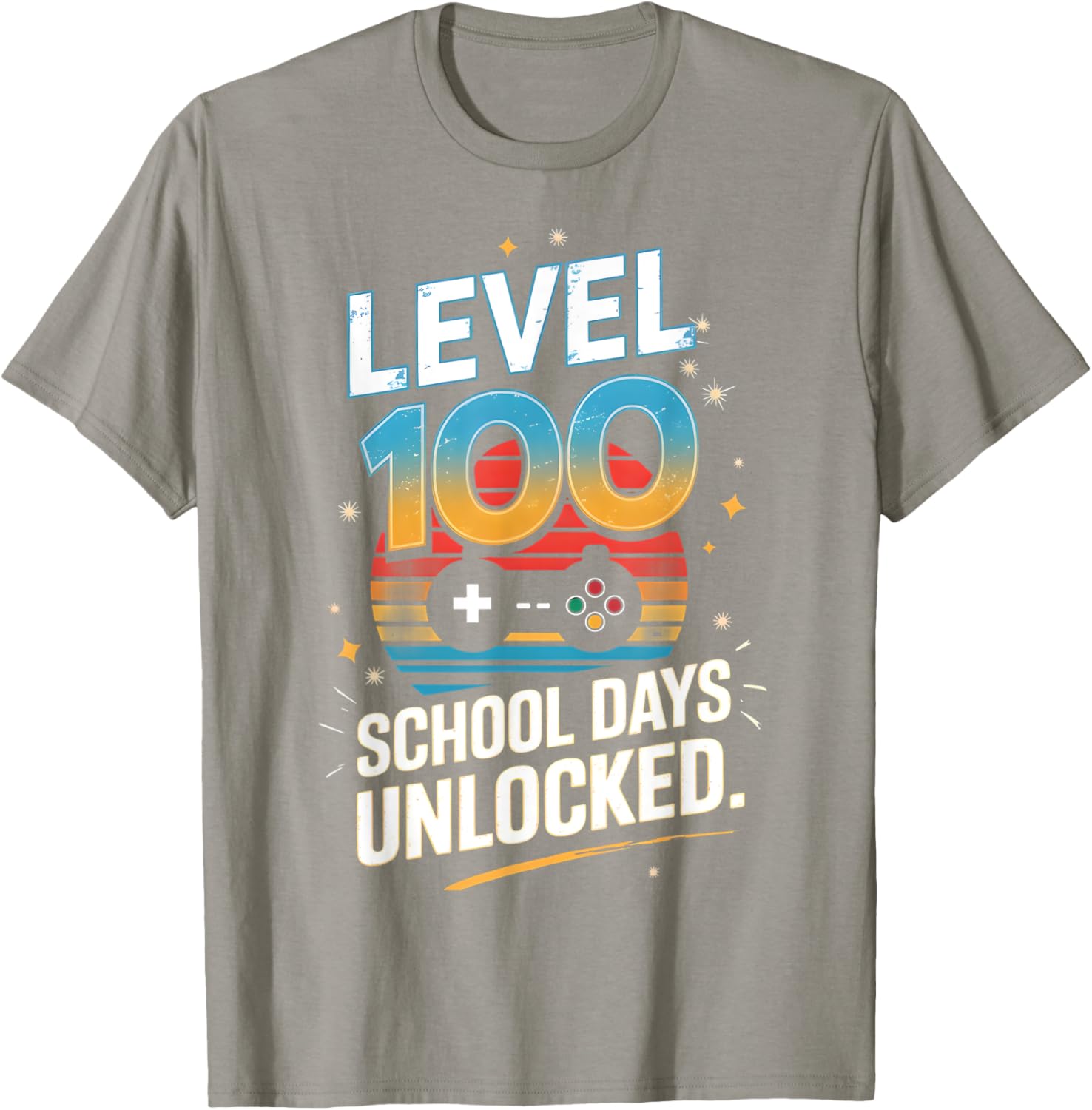 100 Days of School Unlocked T-Shirt Fun Gift for Students and Kids - 9