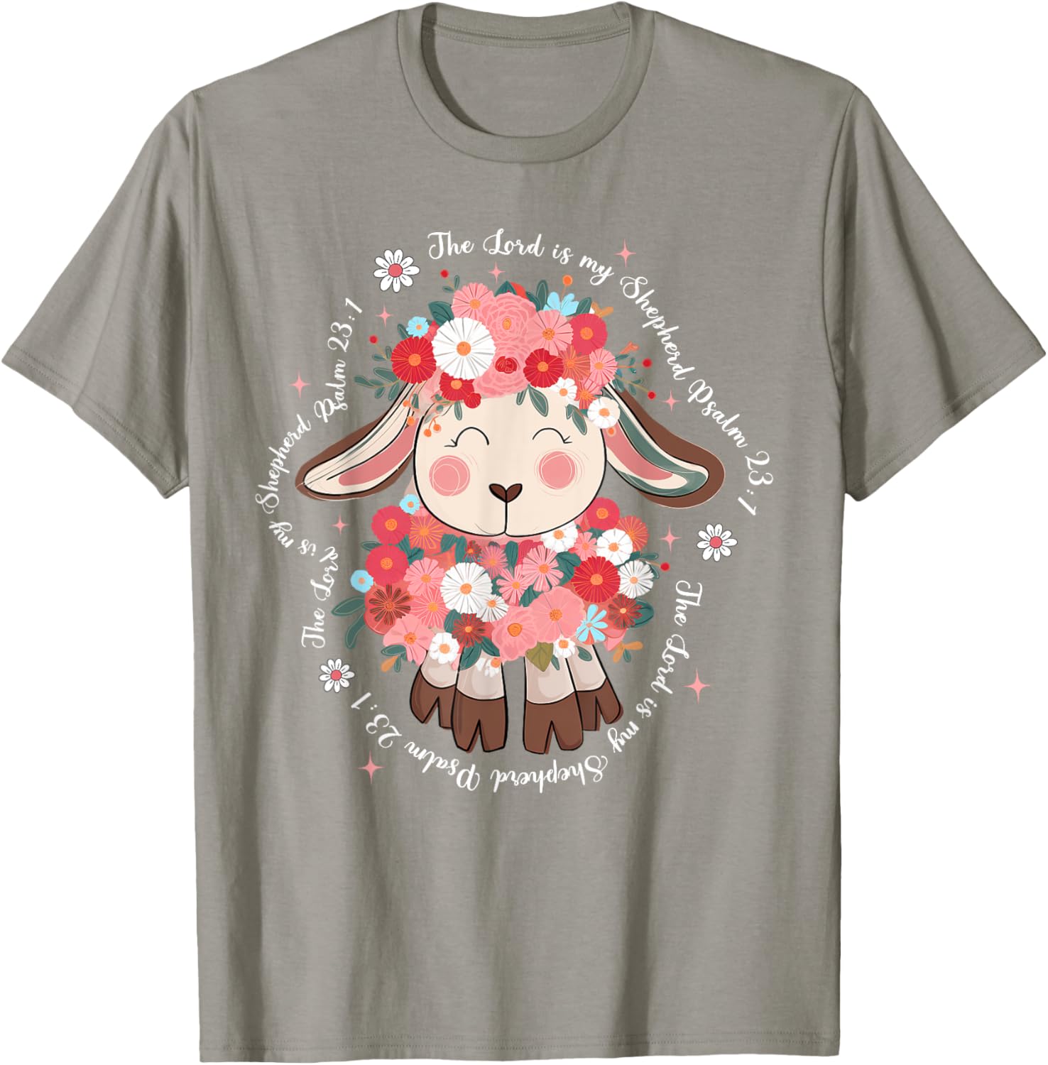 The Lord Is My Shepherd Easter T-Shirt for Christian Faith Enthusiasts - 8