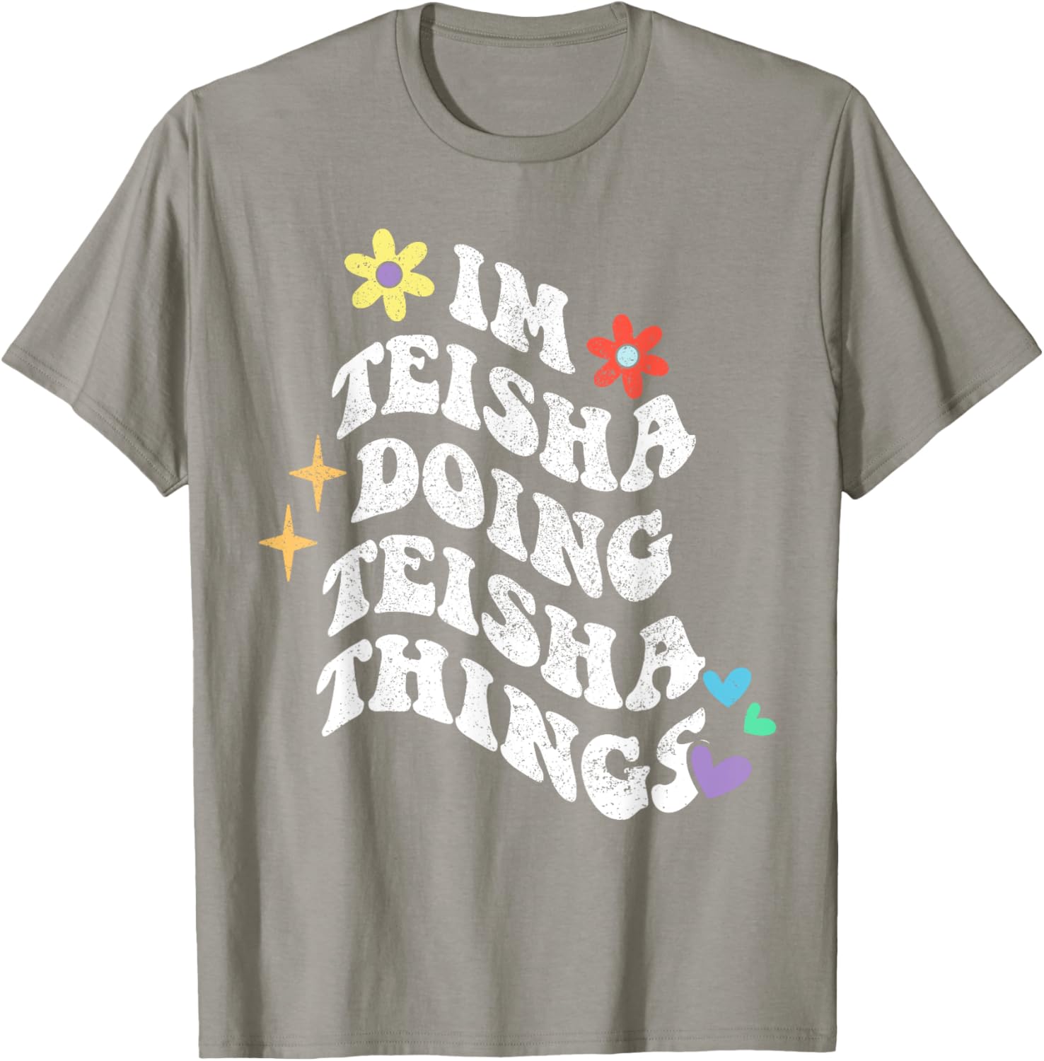 Retro Groovy Teisha Doing Teisha Things Funny Mother's T-Shirt - 21