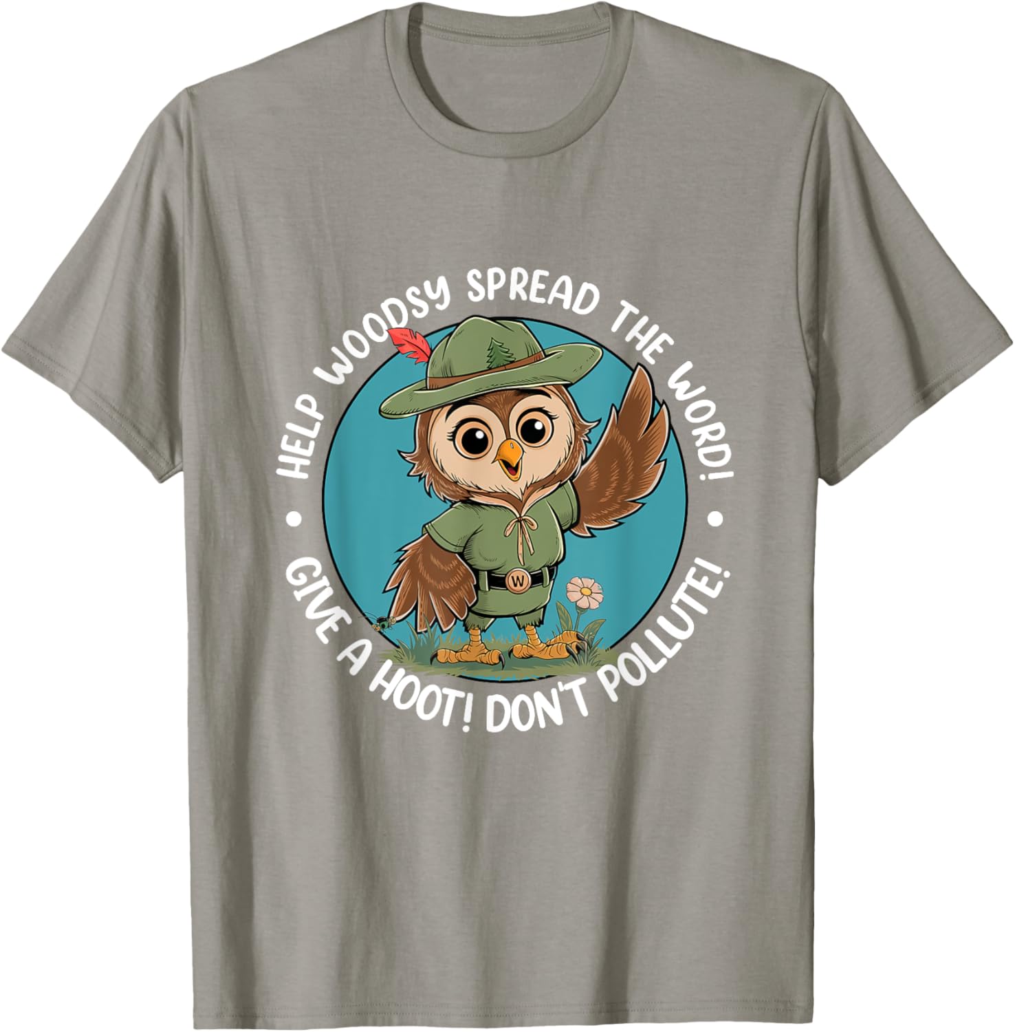 Woodsy Owl Give A Hoot Don't Pollute Vintage Retro T-Shirt for Nature Lovers - 10
