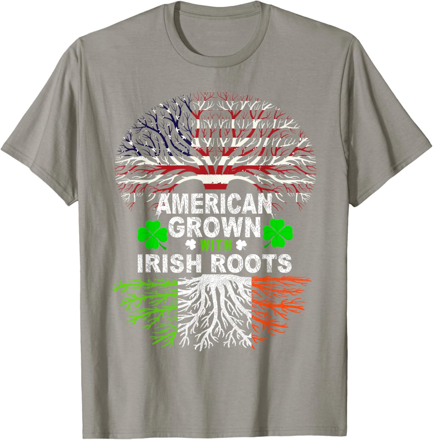 American Grown Irish Roots St. Patrick's Day T-Shirt for Festive Fun - 4