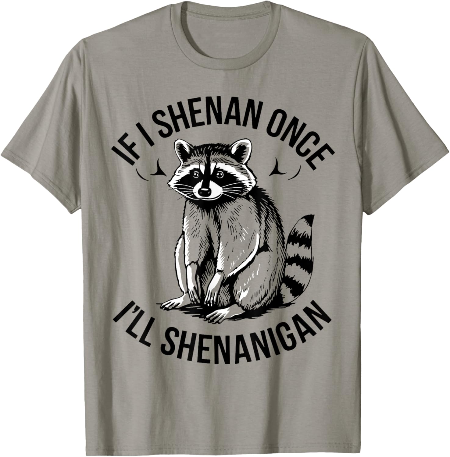 Shenanigans Raccoon St Patrick's Day T-Shirt Fun and Festive Apparel - 21