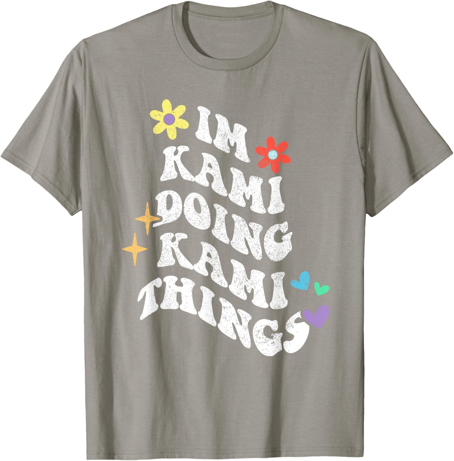 Retro Groovy Kami Doing Funny Things Mother's Day T-Shirt for Moms - 5