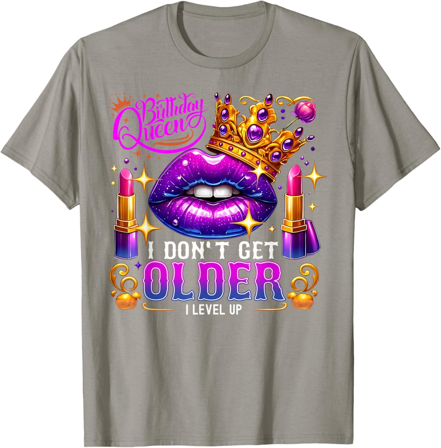 Birthday Queen Level Up T-Shirt for Women Fun Birthday Gift Idea - 25