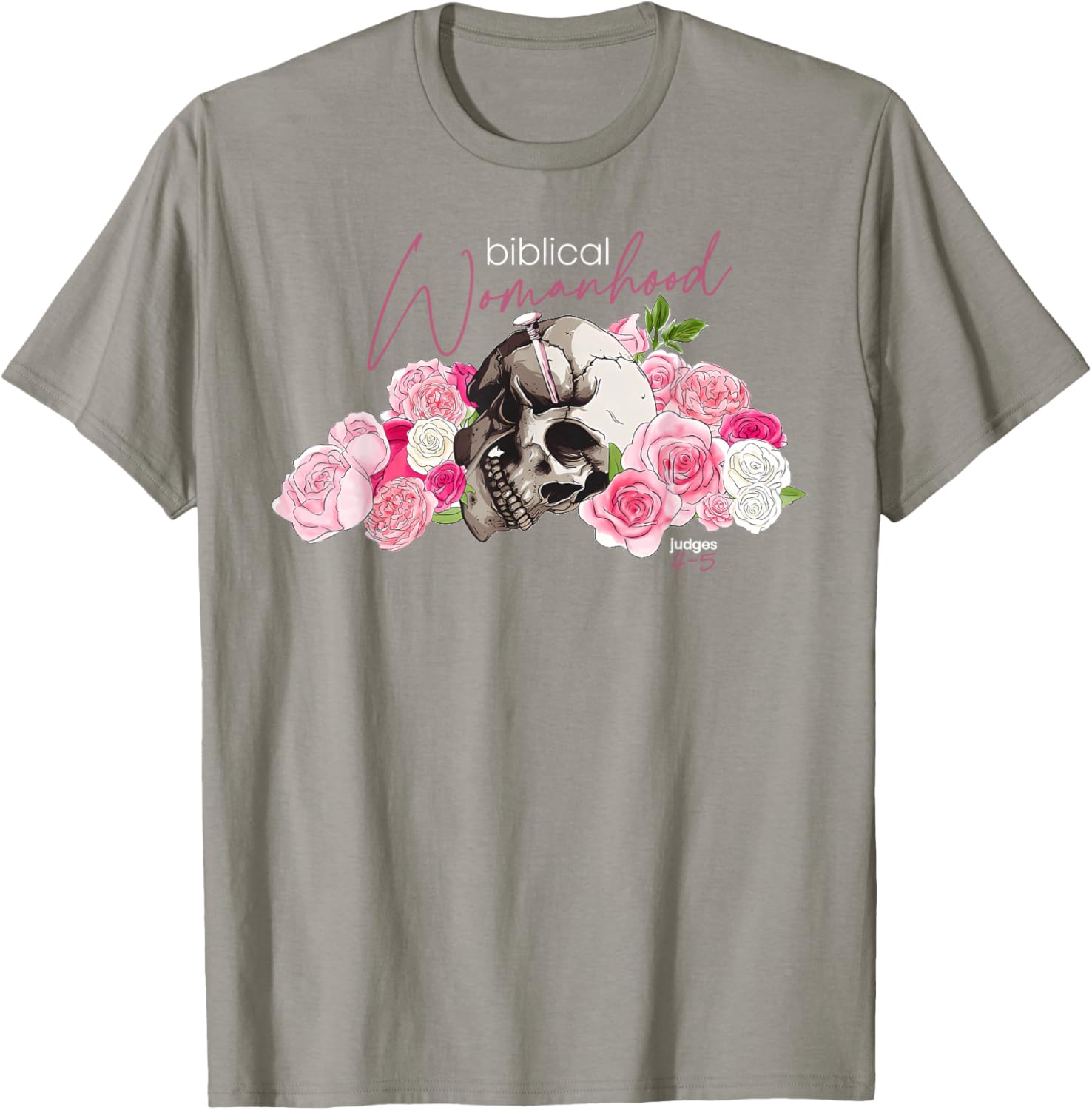 Biblical Womanhood Deborah T-Shirt for Christian Women - Judges 4-5 Design - 4