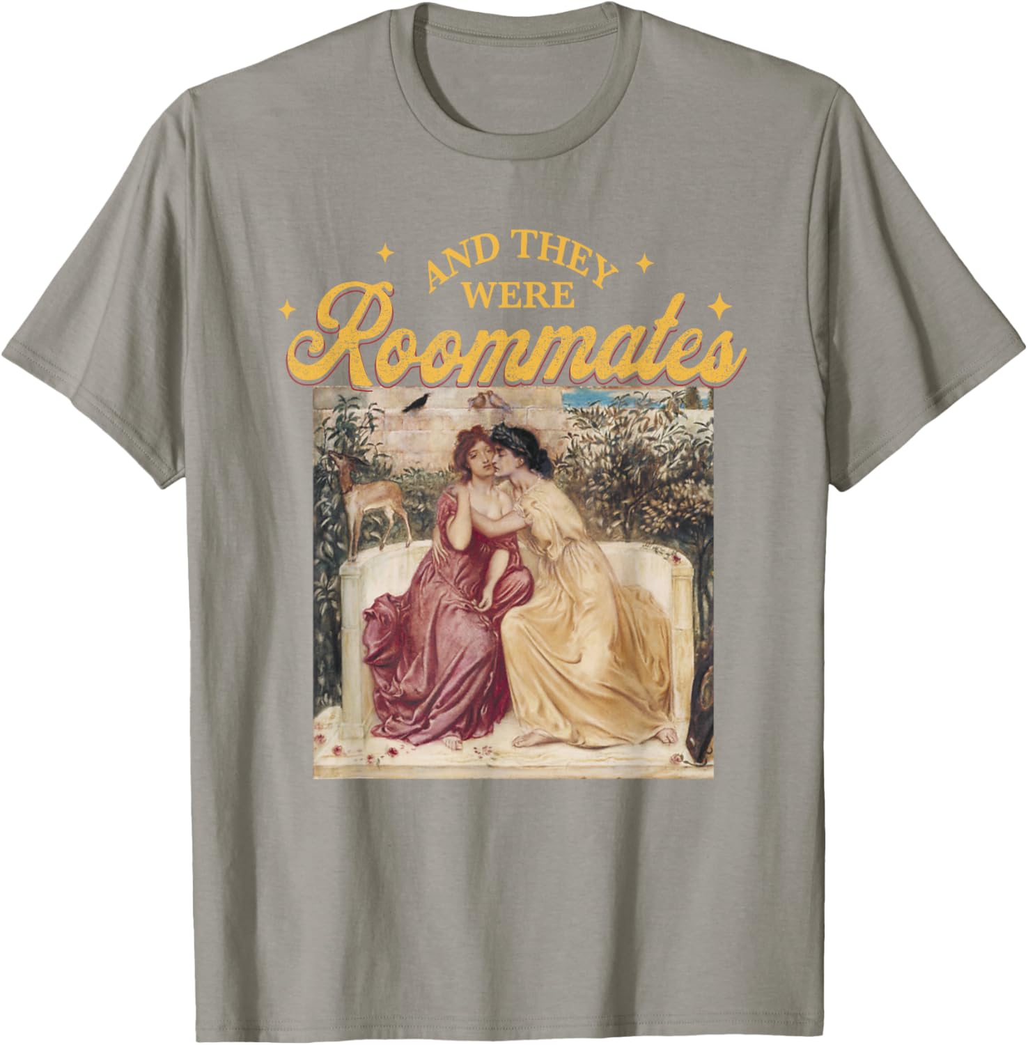 Vintage And They Were Roommates Lesbian Pride Month T-Shirt for All - 7