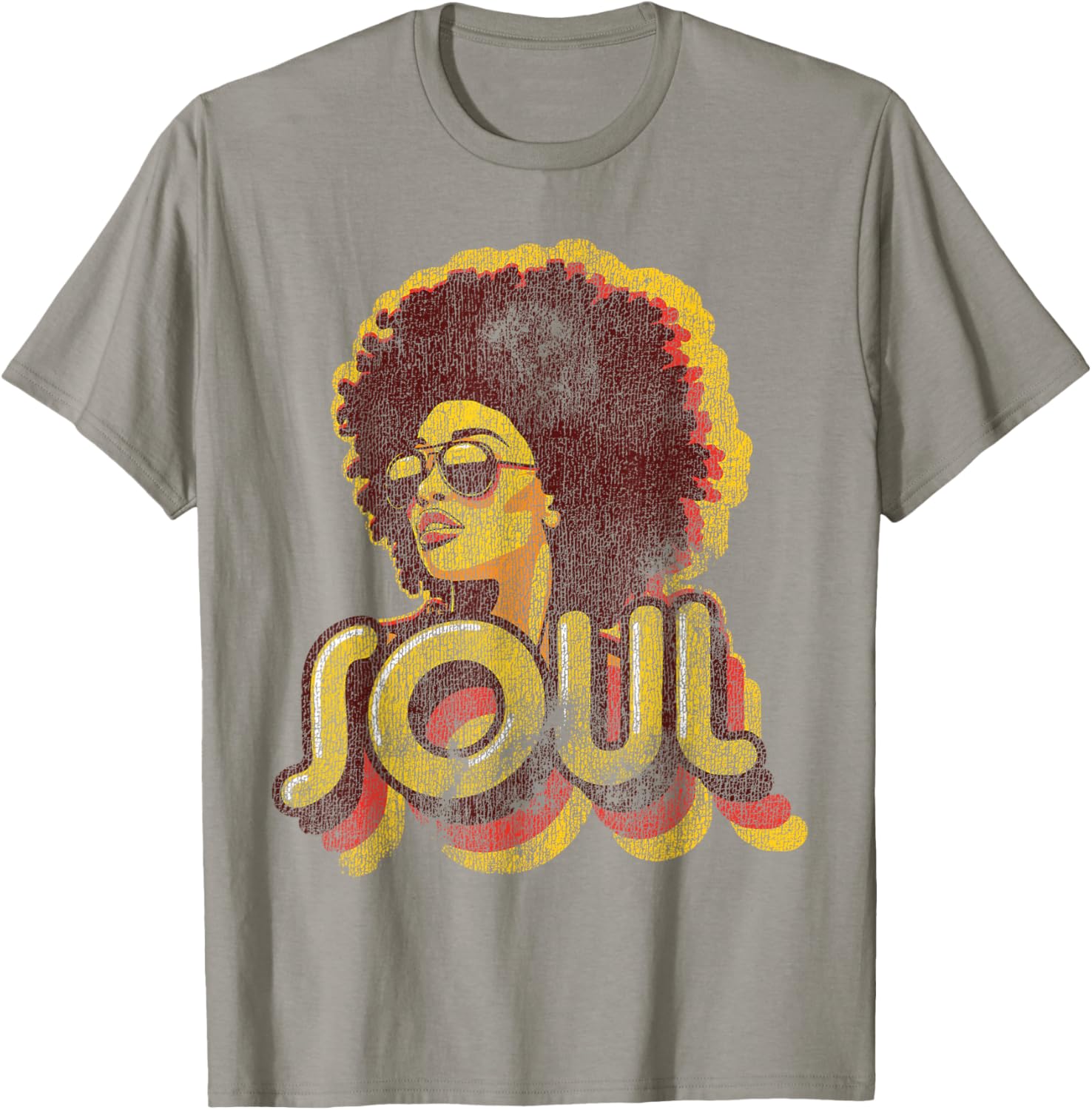 Retro 70s Funk Afro Soul T-Shirt for Vintage Style Lovers - 7