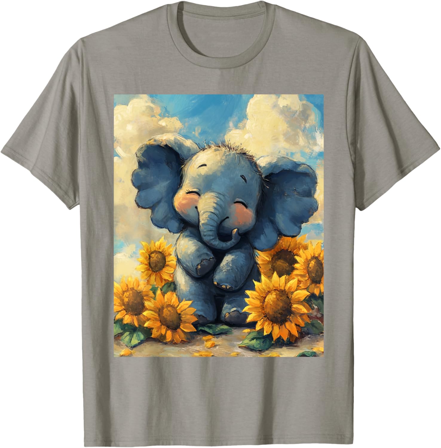 Adorable Sunflower Elephant T-Shirt for Kids - Perfect for Boys and Girls - 6