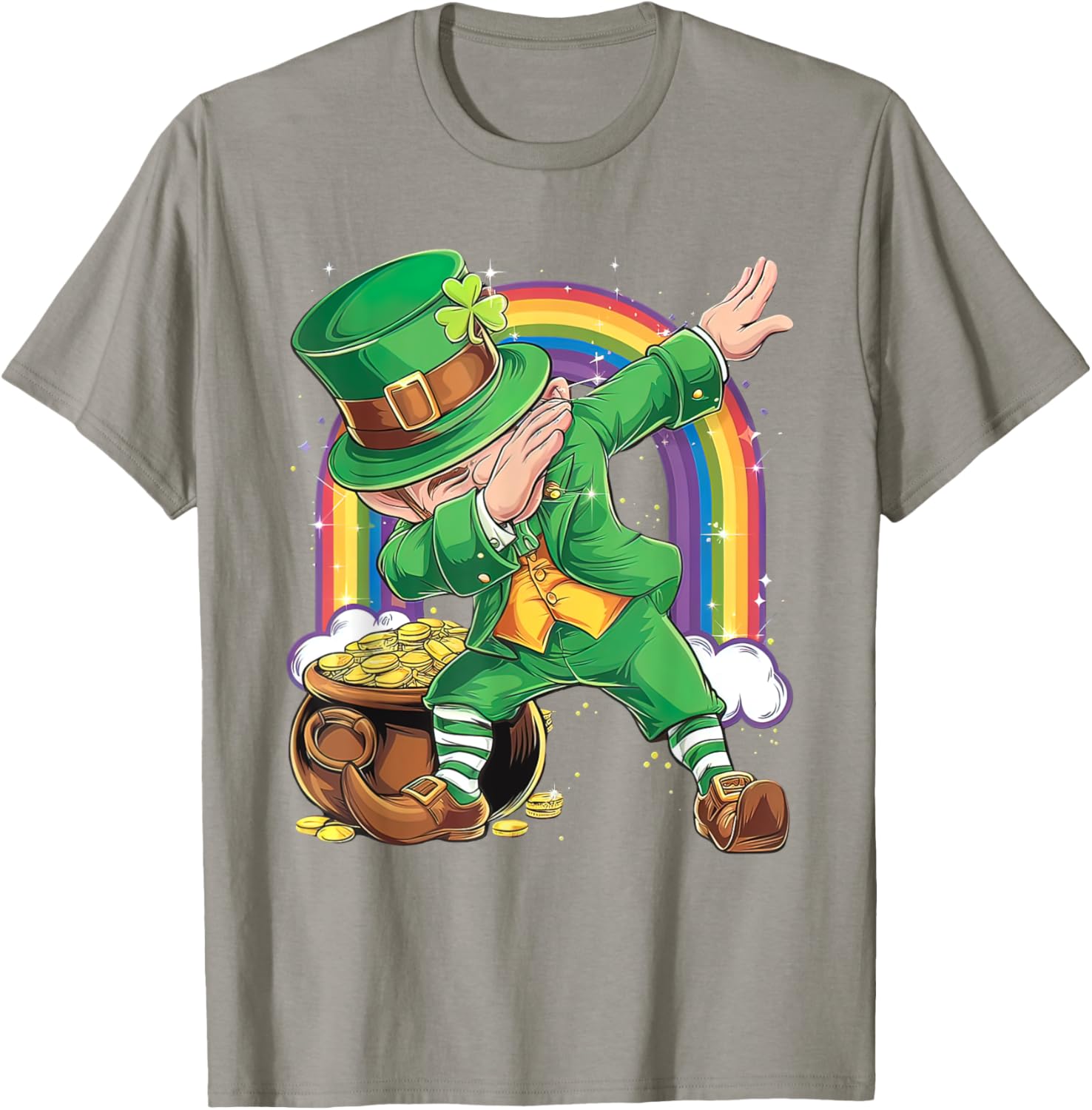 St Patricks Day Dabbing Leprechaun T-Shirt for Men, Women, Kids - 19