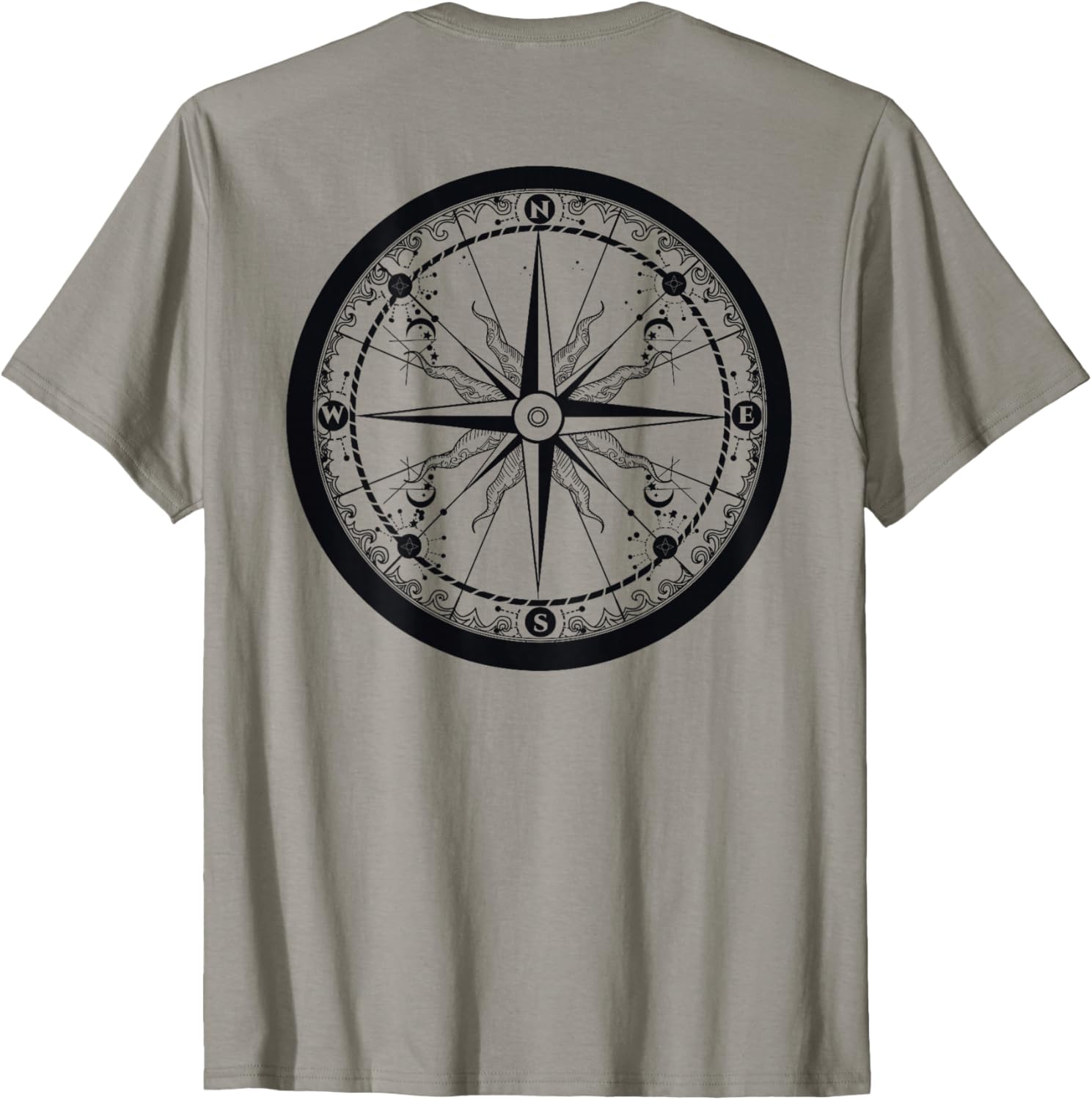 Beautiful Compass Sailing and Hiking Adventure T-Shirt for Travelers - 8