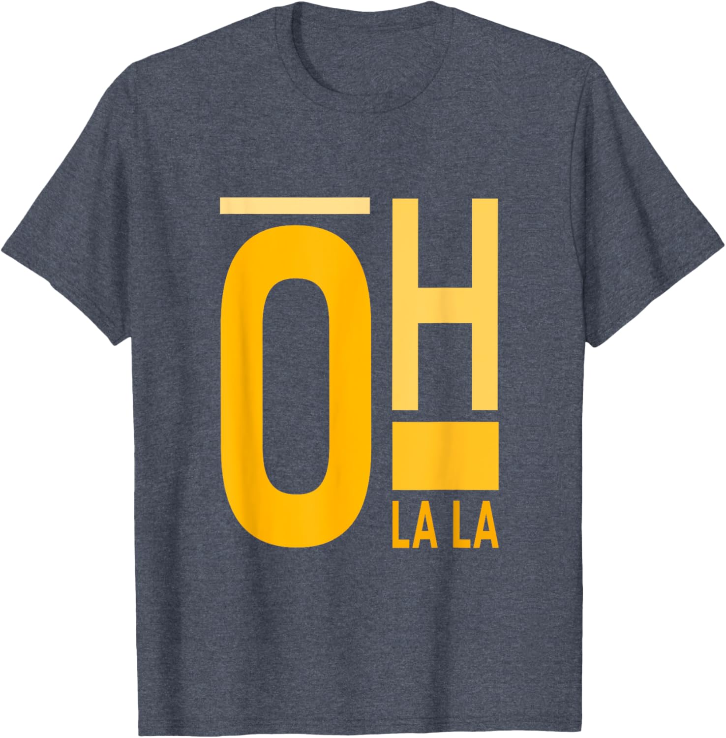 University Varsity Gold Oh La La T-Shirt for Stylish Students and Fans - 13