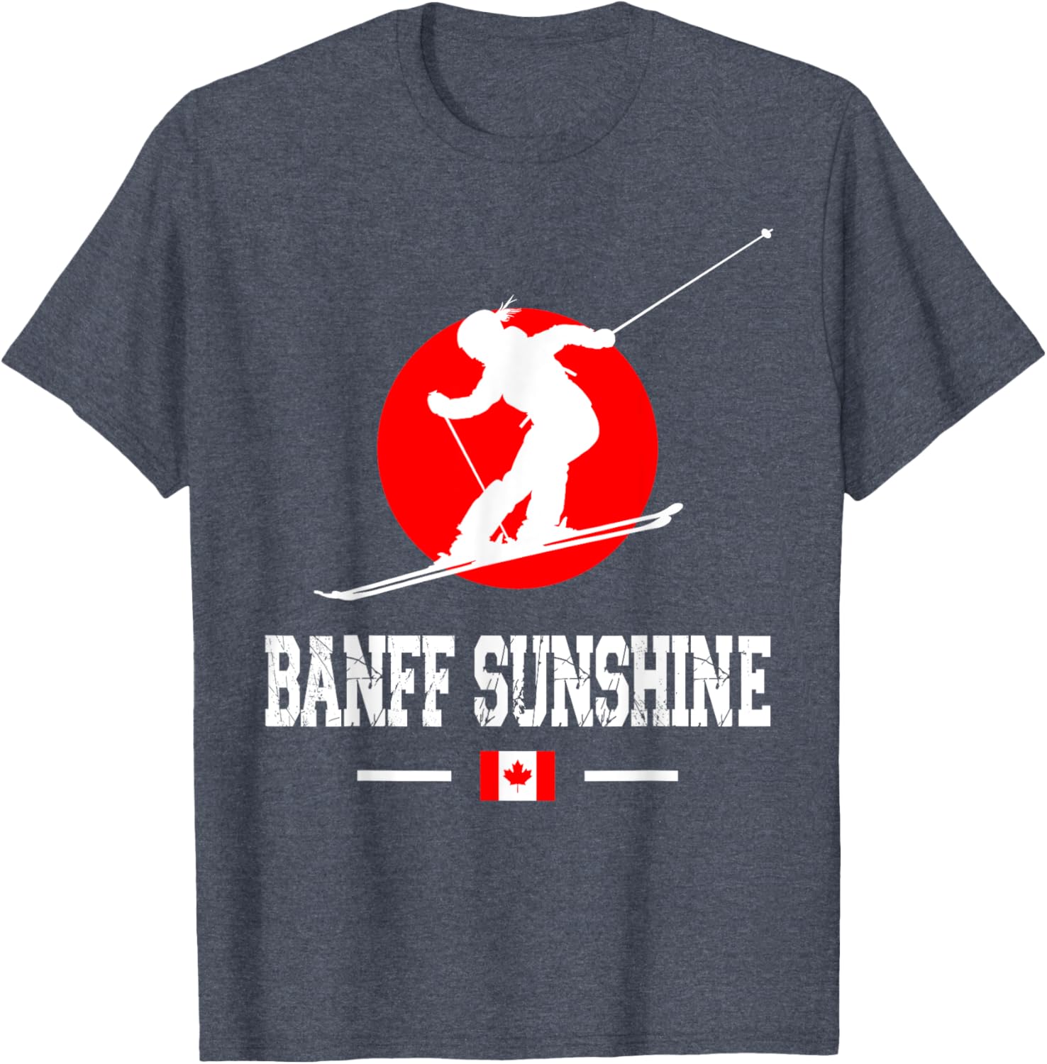 Banff Sunshine Ski Resort T-Shirt for Rocky Mountains Skiing Lovers - 4