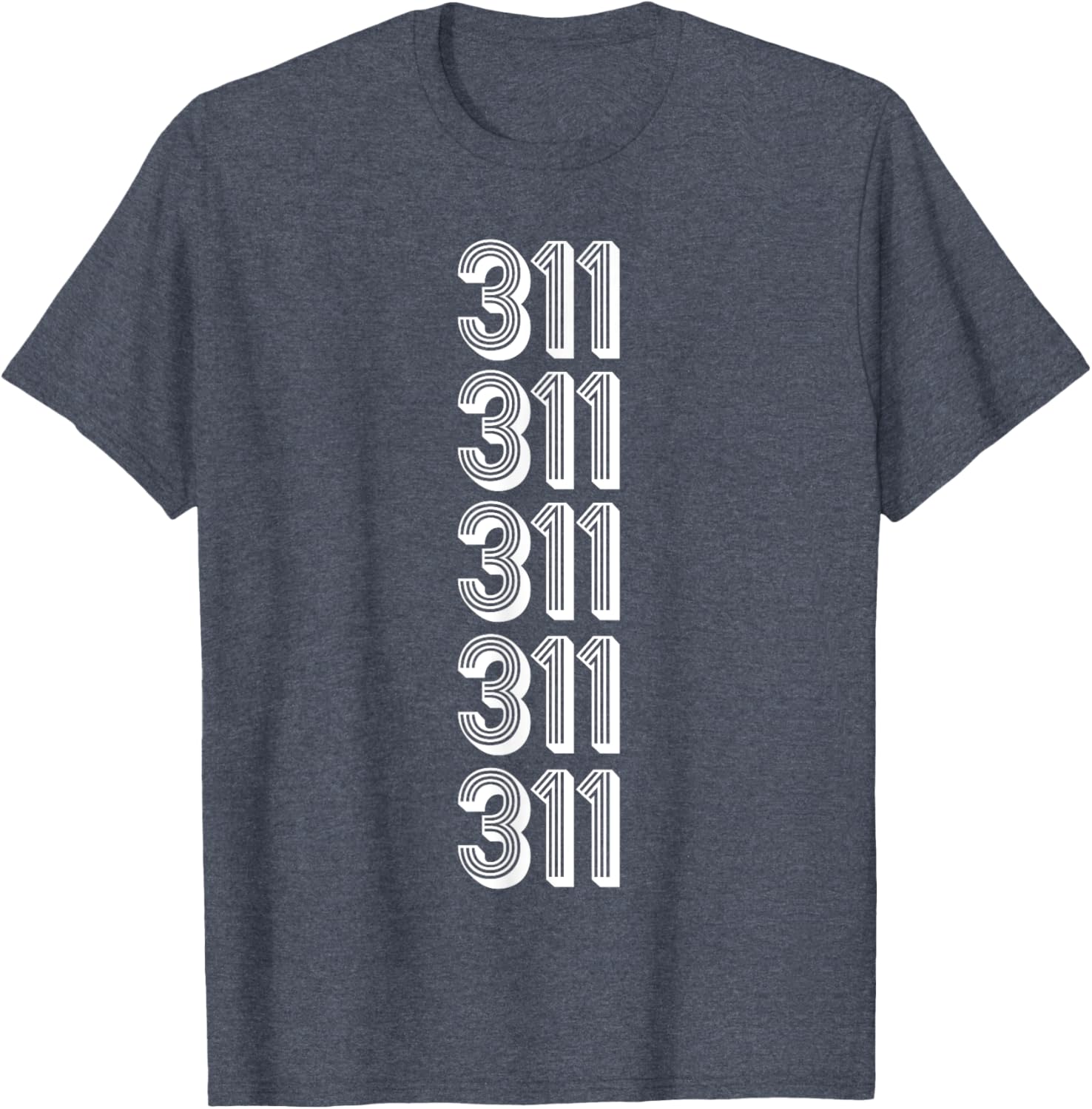 311 Area Code Chicago T-Shirt for Trendy City Lovers and Travelers - 6