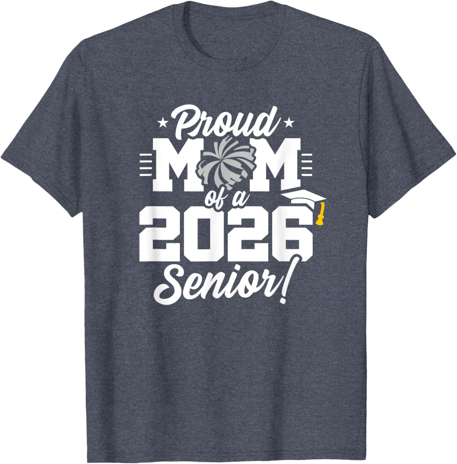 Class of 2026 Senior Cheerleader T-Shirt for Cheer Moms and Fans - 12