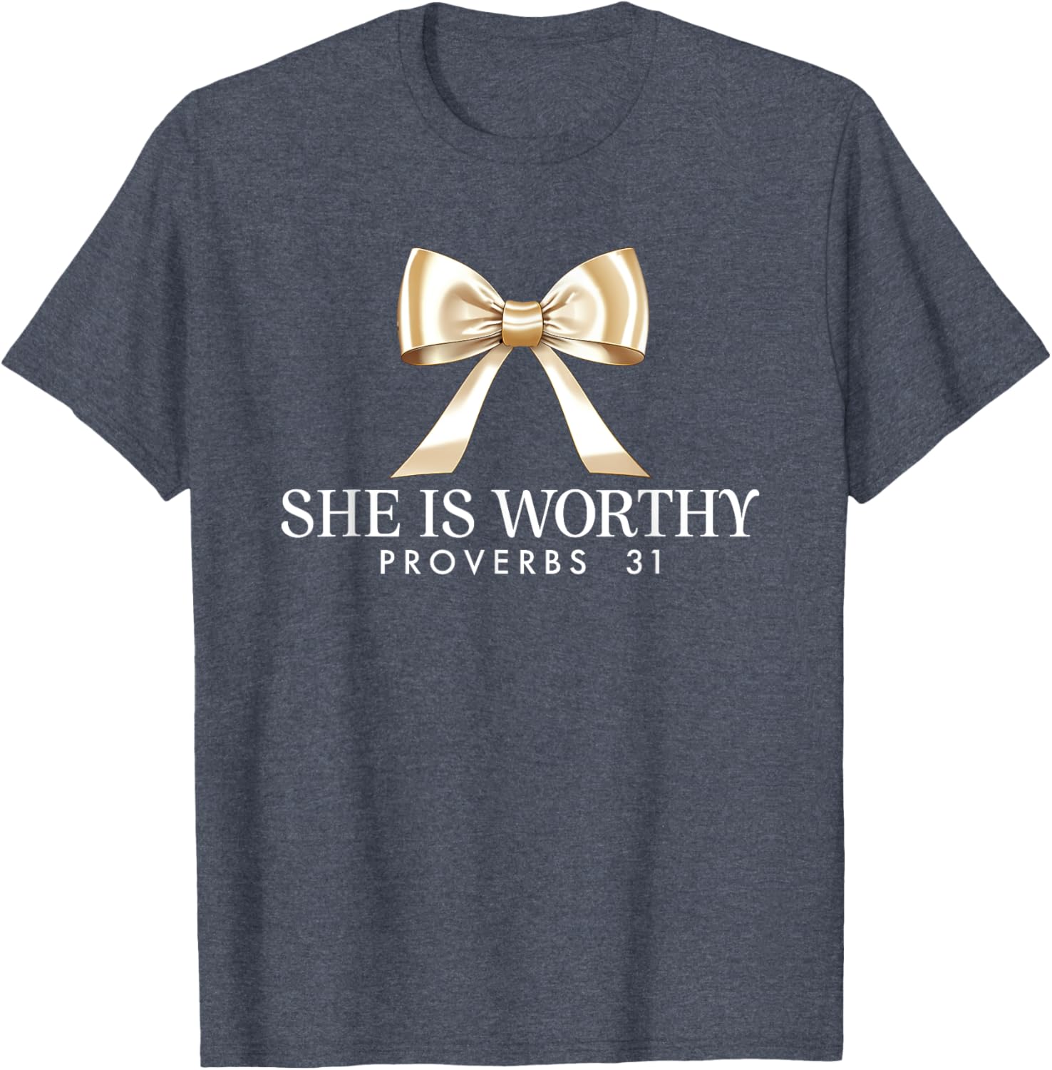 She Is Worthy Proverbs 31 Faith T-Shirt for Women - Inspirational Apparel - 19