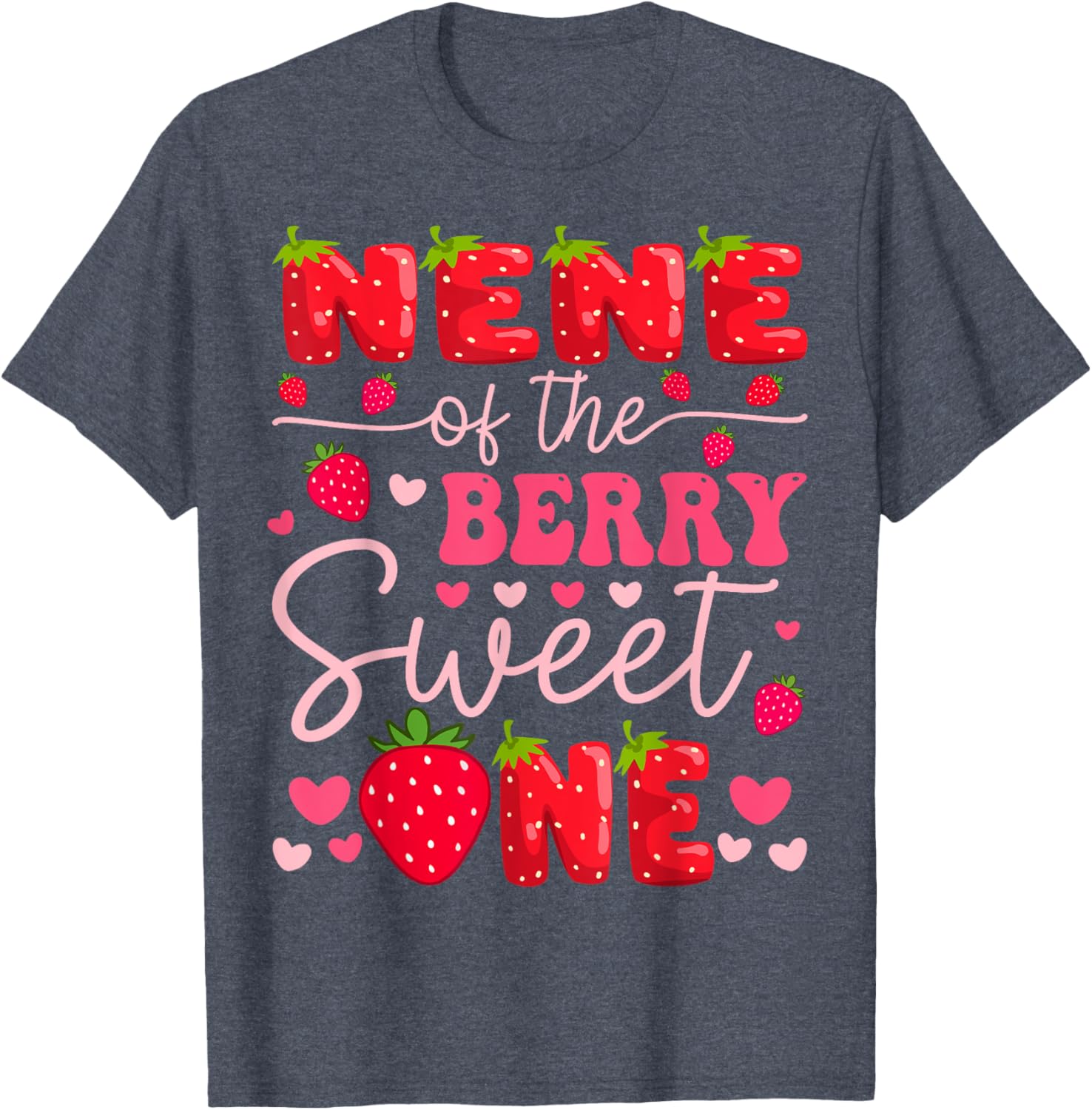 Sweet Strawberry Birthday Girl T-Shirt for 1st Birthday Celebration - 2
