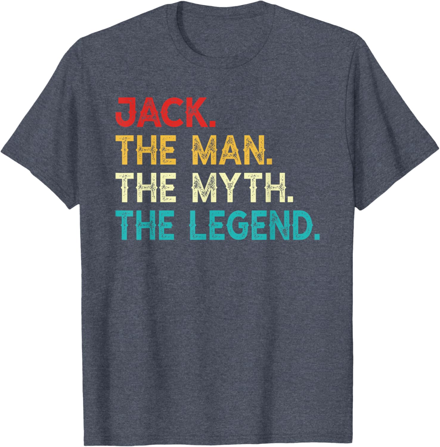 Funny Vintage Jack The Man The Myth The Legend Birthday T-Shirt - 17