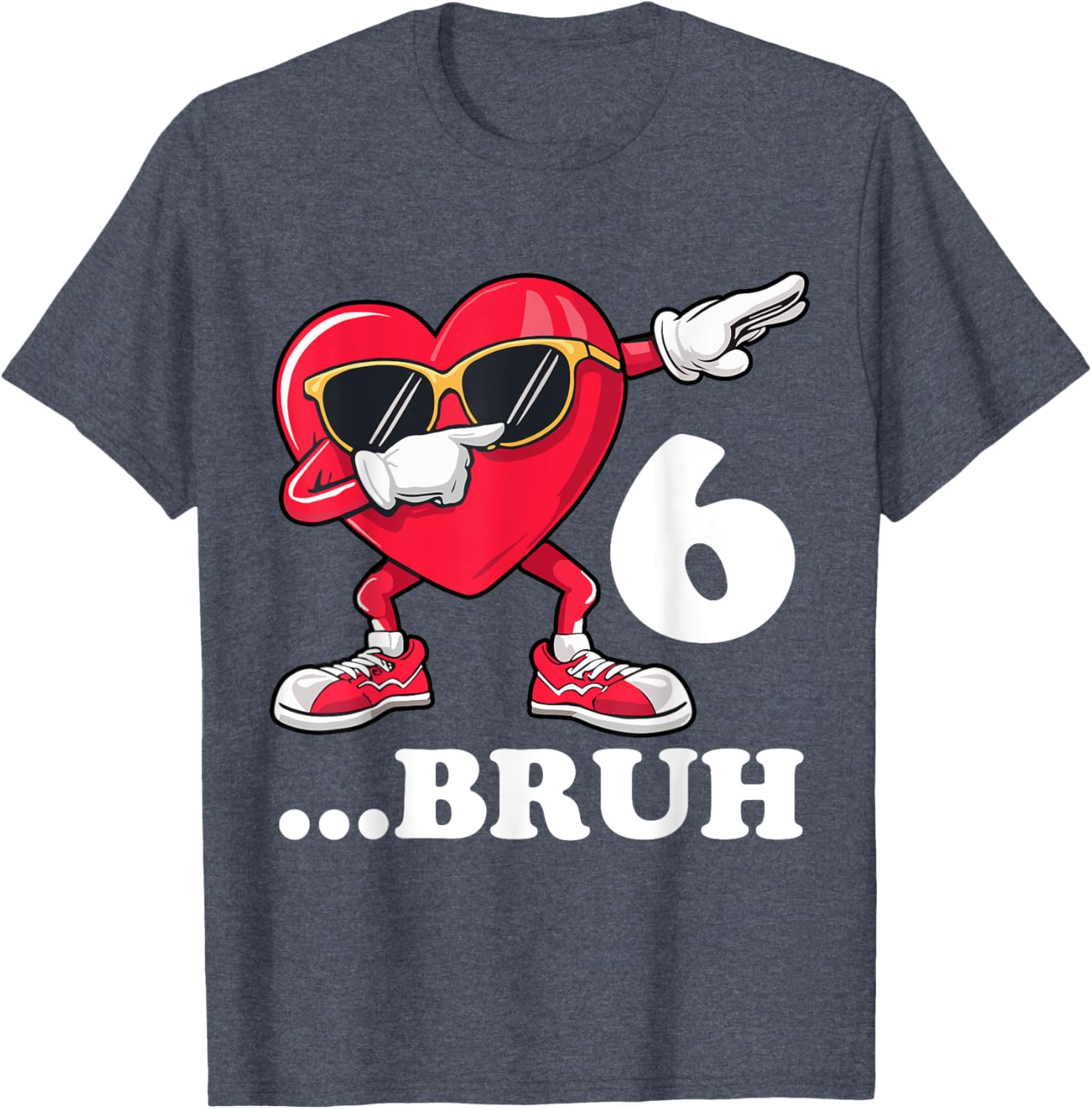 Bruh Dabbing Birthday Boy T-Shirt for 6 Year Old Fun Celebration Gear - 5