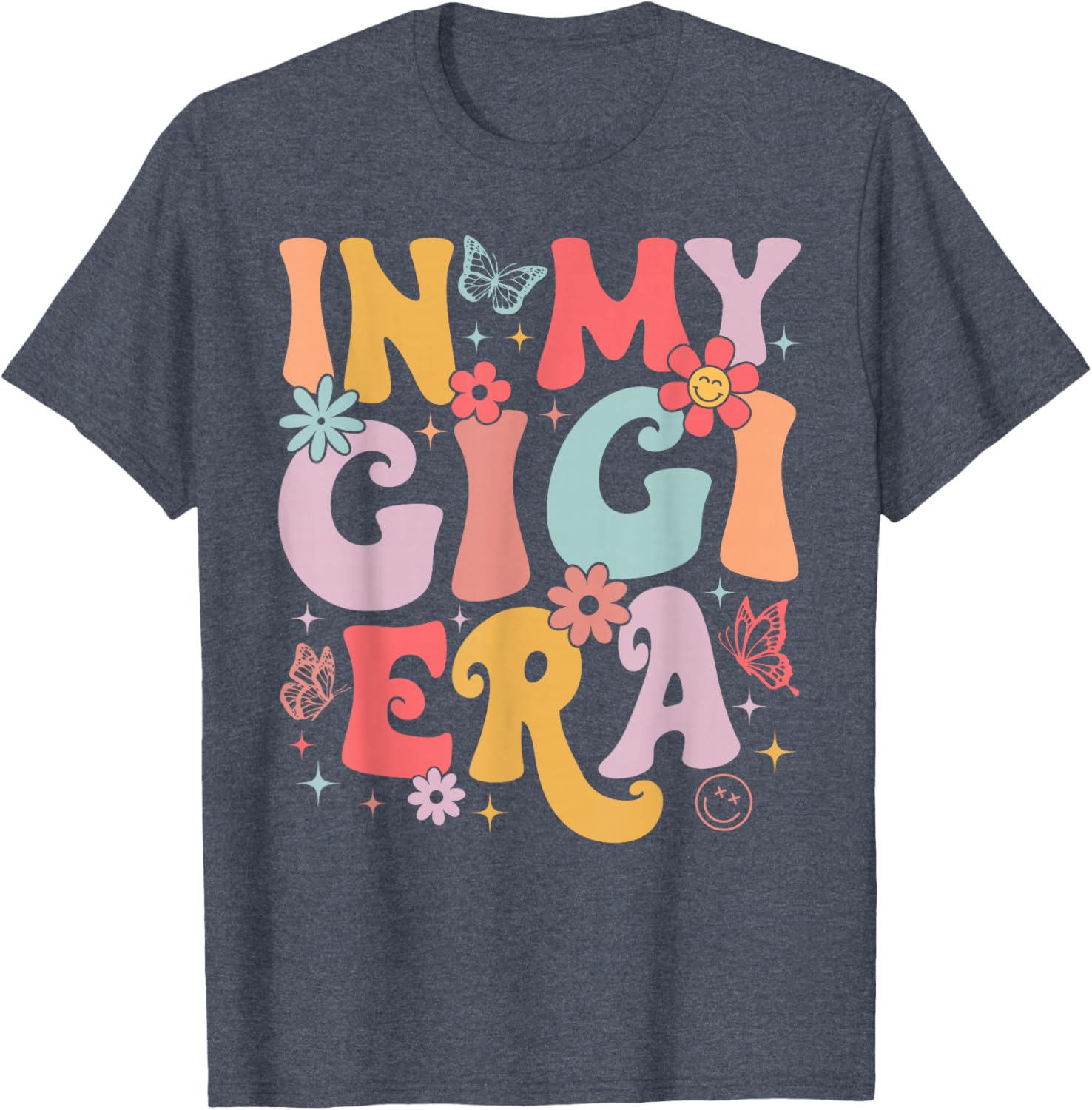 In My Gigi Era Retro Butterfly T-Shirt for Stylish Moms on Mother's Day - 6