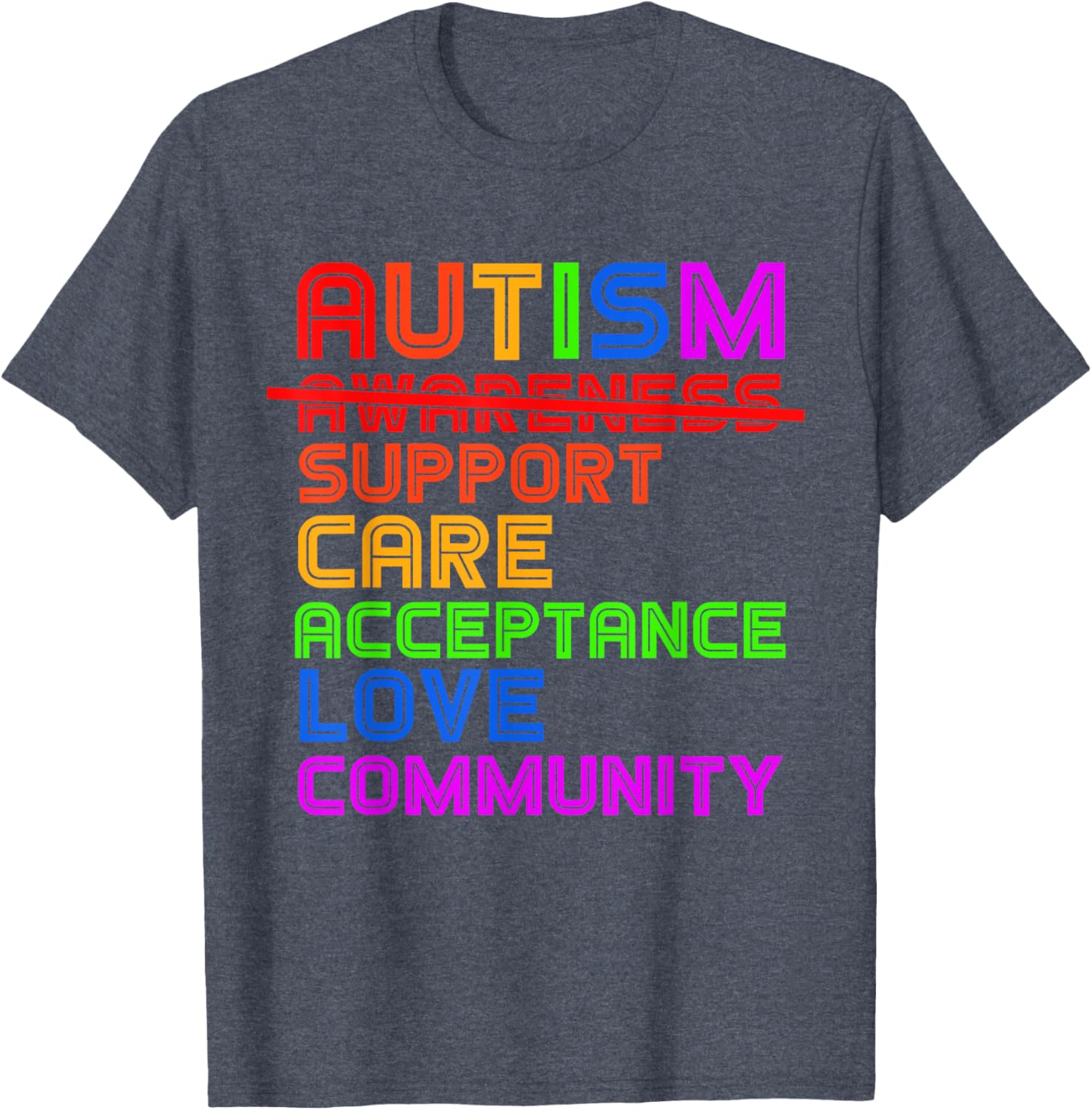 Autism Awareness T-Shirt for Men, Women, and Kids - Support Acceptance - 14