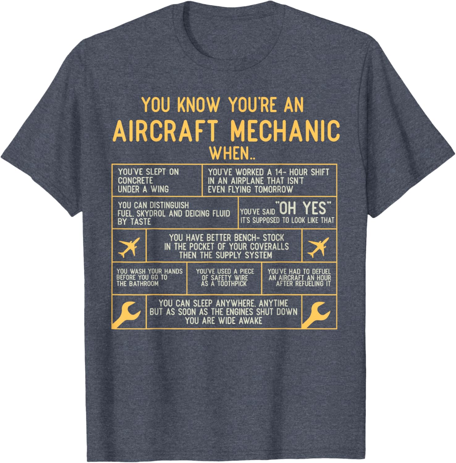 You Know You're An Aircraft Mechanic T-Shirt for Aviation Enthusiasts - 8