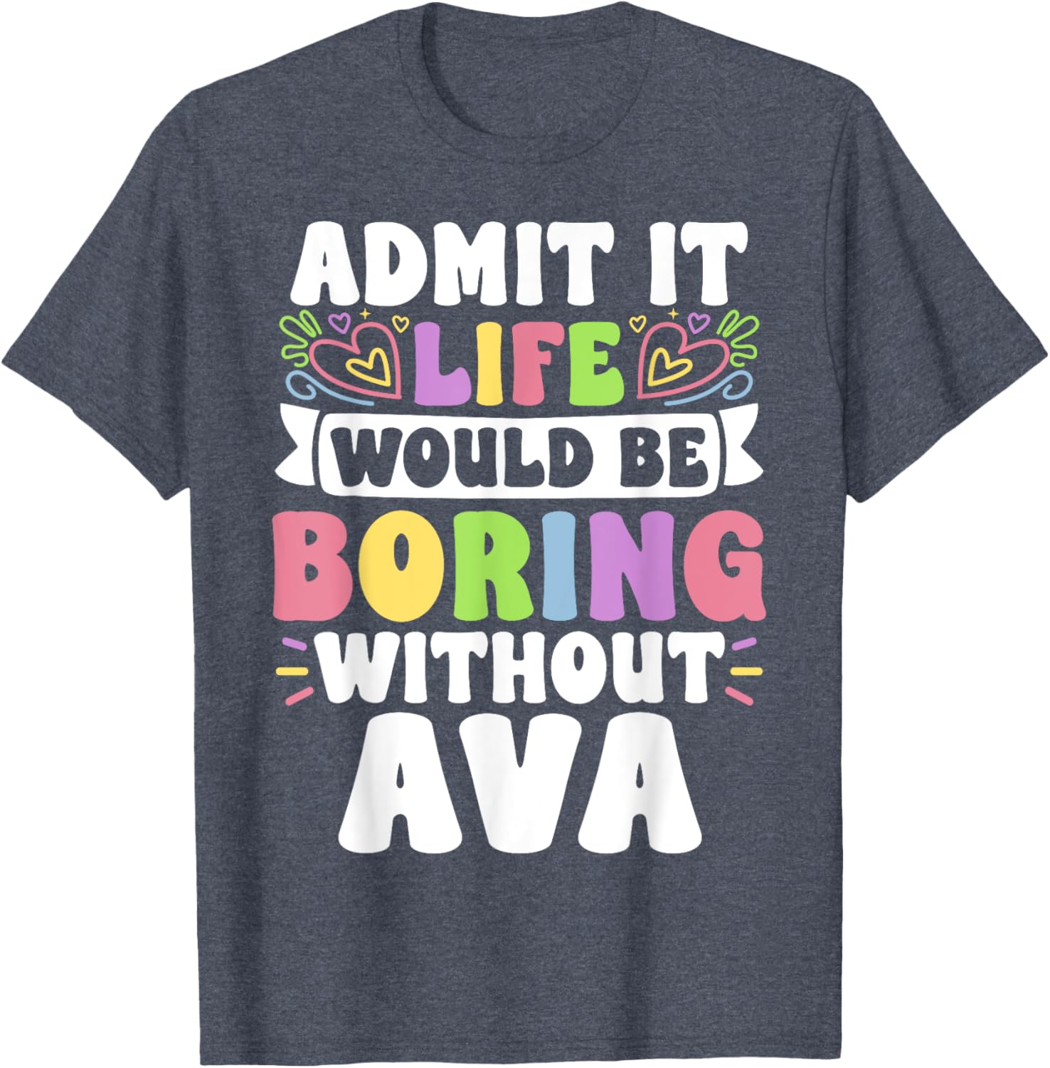 Ava Personalized Funny Family T-Shirt for Unique Style and Comfort - 4