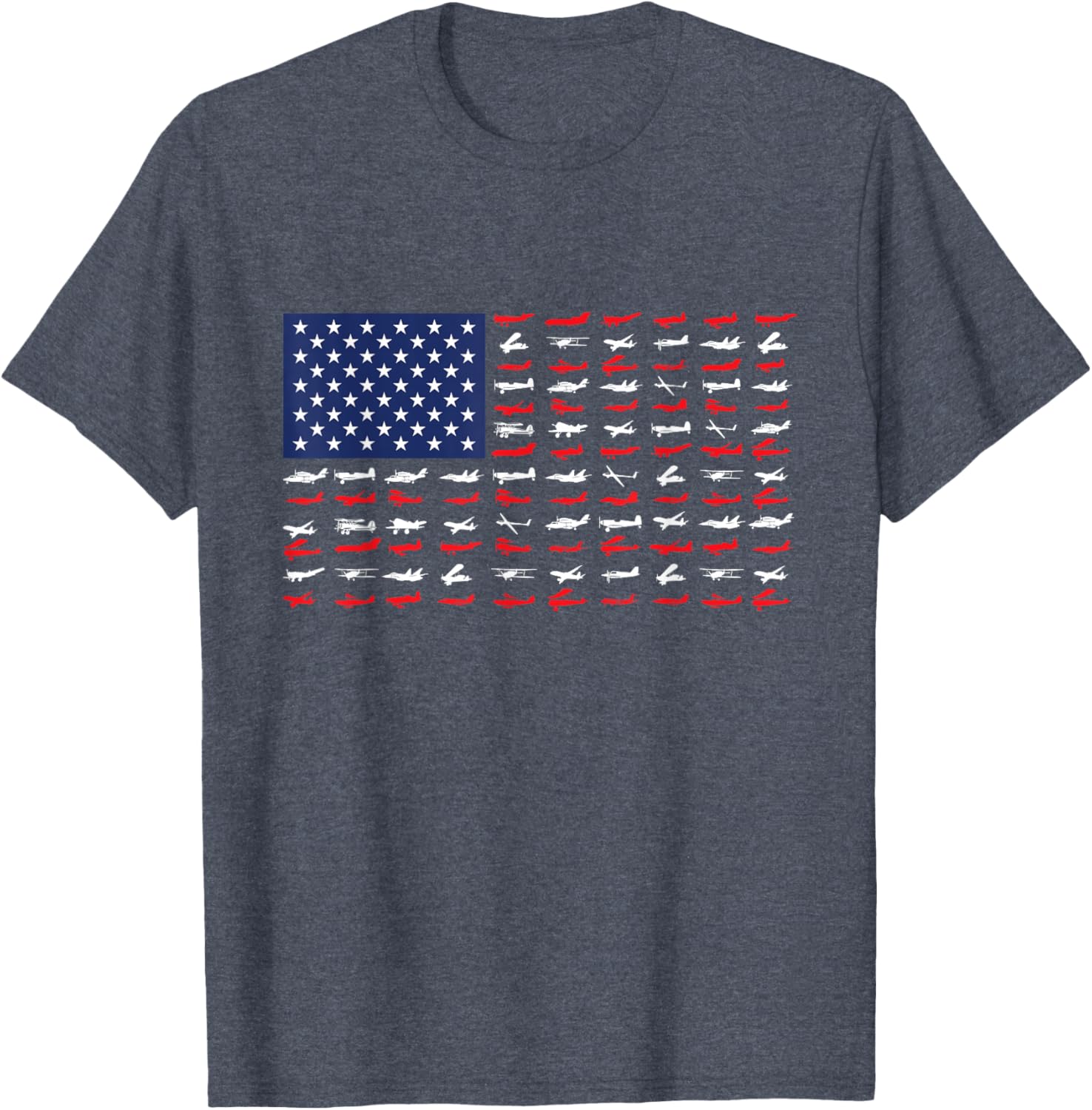 Airplane US Flag Pilot T-Shirt for Aviation Enthusiasts and Travelers - 4