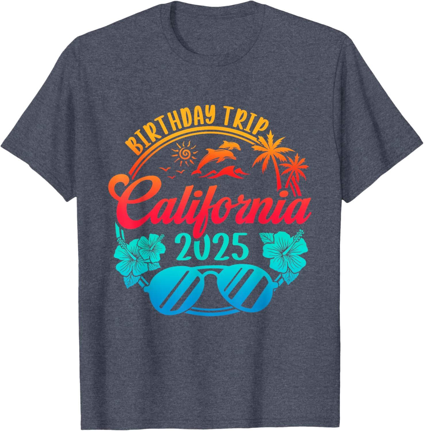 California Birthday Cruise Vacation T-Shirt for 2025 Celebration Fun - 7