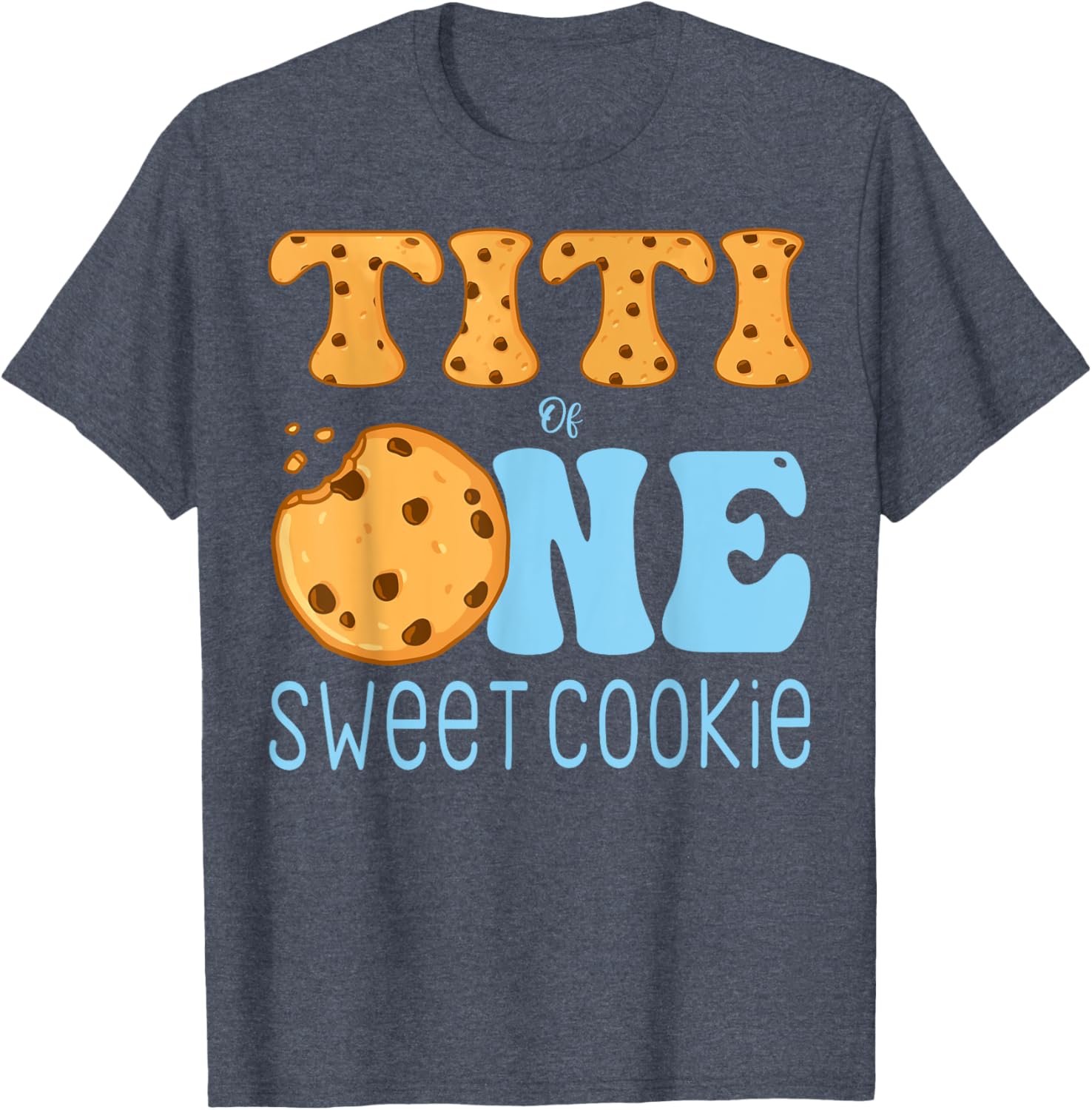 Titi Of One Sweet Cookies and Milk Birthday Party T-Shirt for Kids - 6