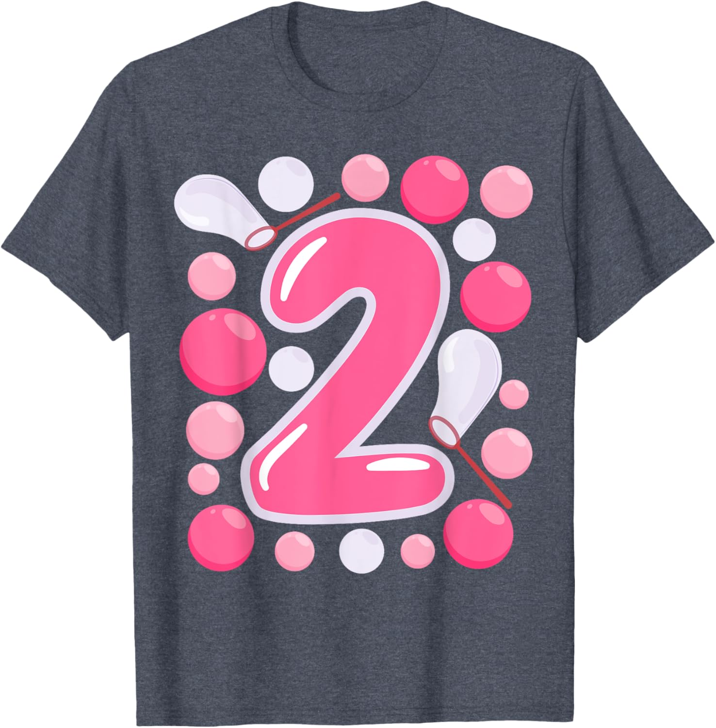 Adorable Girls 2nd Bubble Birthday Party T-Shirt for Kids Celebrations - 20