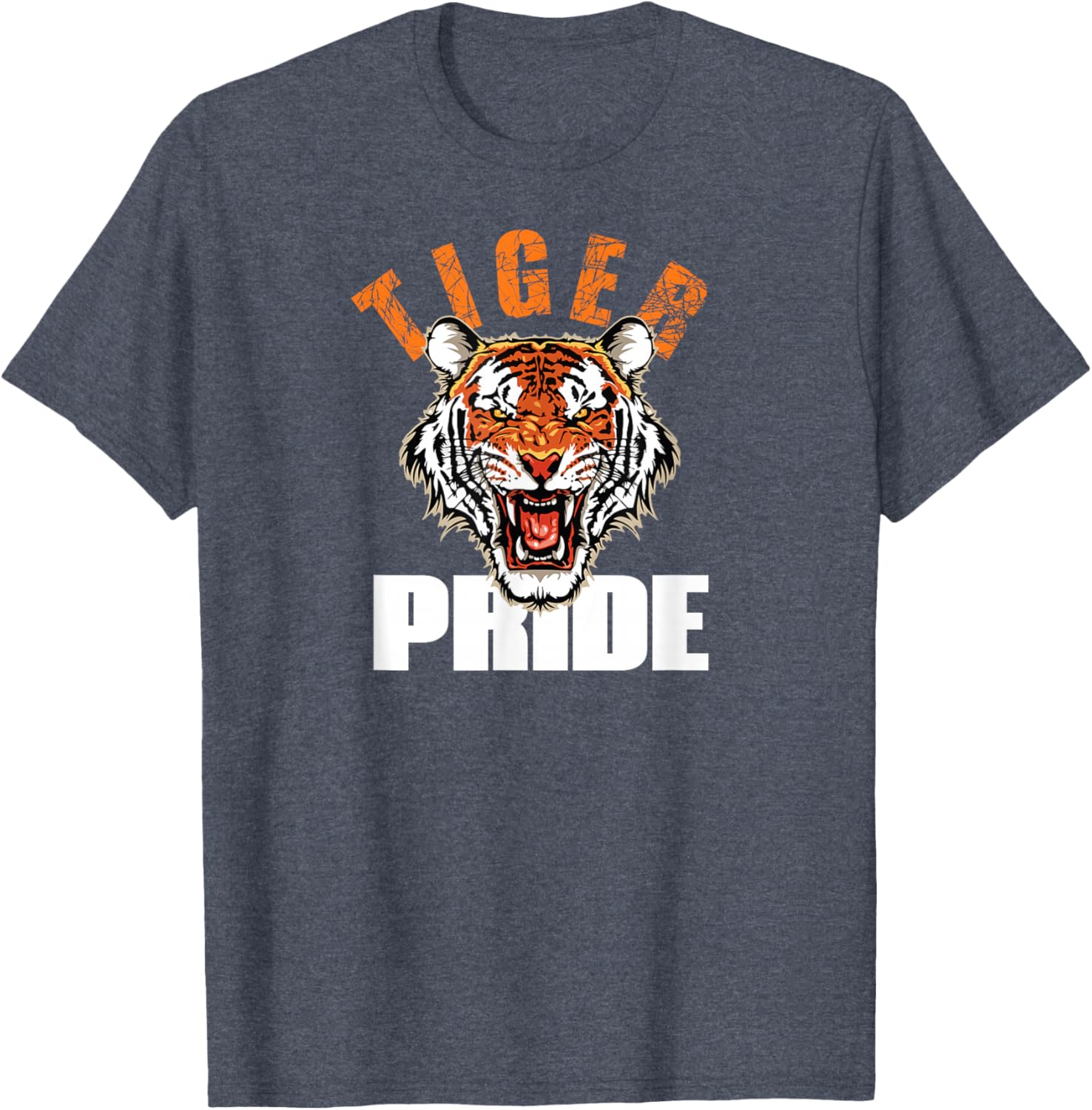 Retro Tiger Pride Vintage Mascot T-Shirt for School Sports Teams - 6