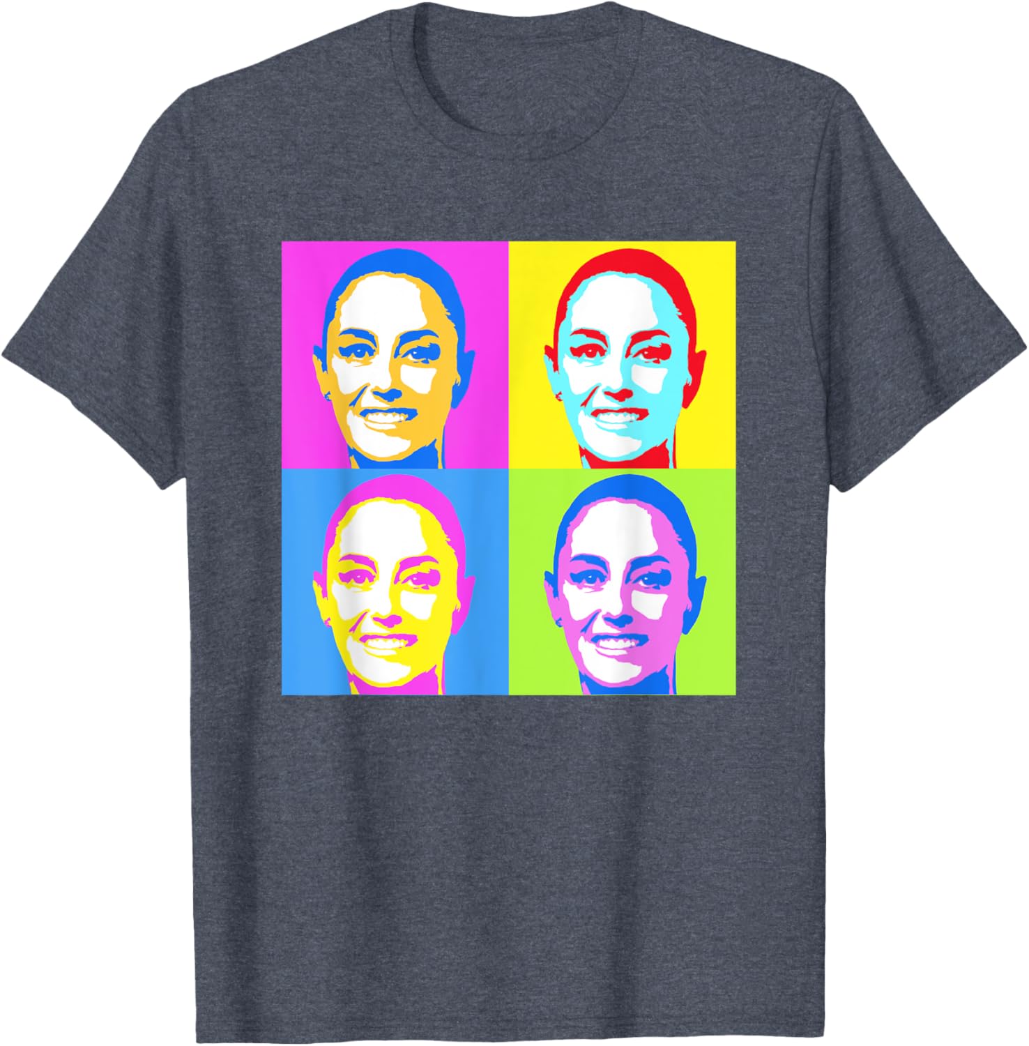 Claudia Sheinbaum Pop Art T-Shirt for Supporters of Mexico's President - 4