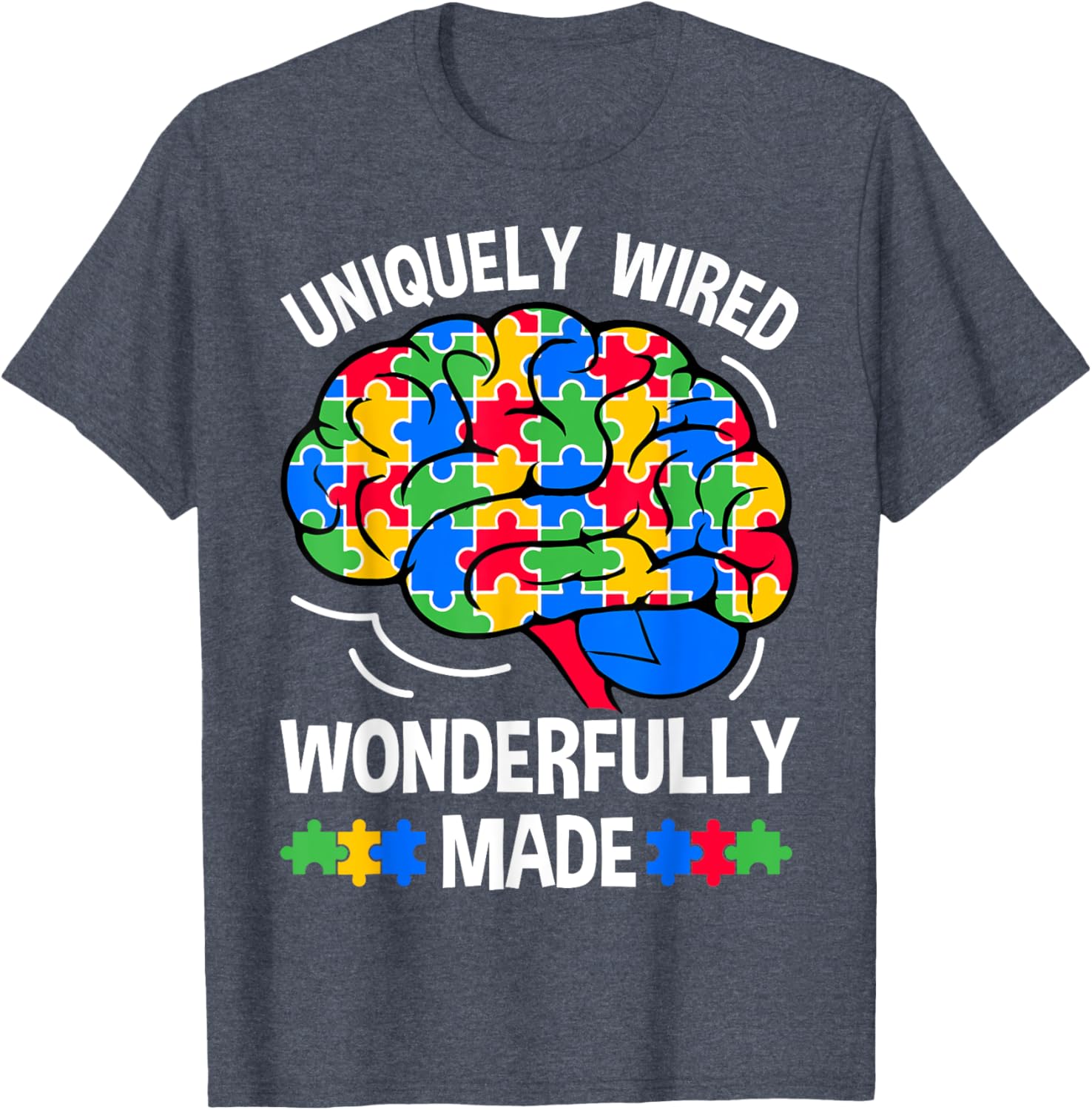 Uniquely Wired Wonderfully Made Autism Awareness T-Shirt for Kids - 12