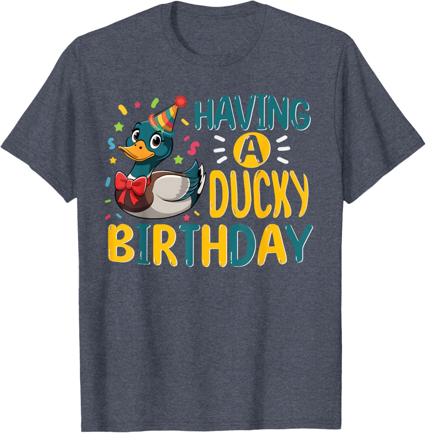 Adorable Kids Ducky Birthday T-Shirt for Boys Fun Mallard Duck Gift - 4