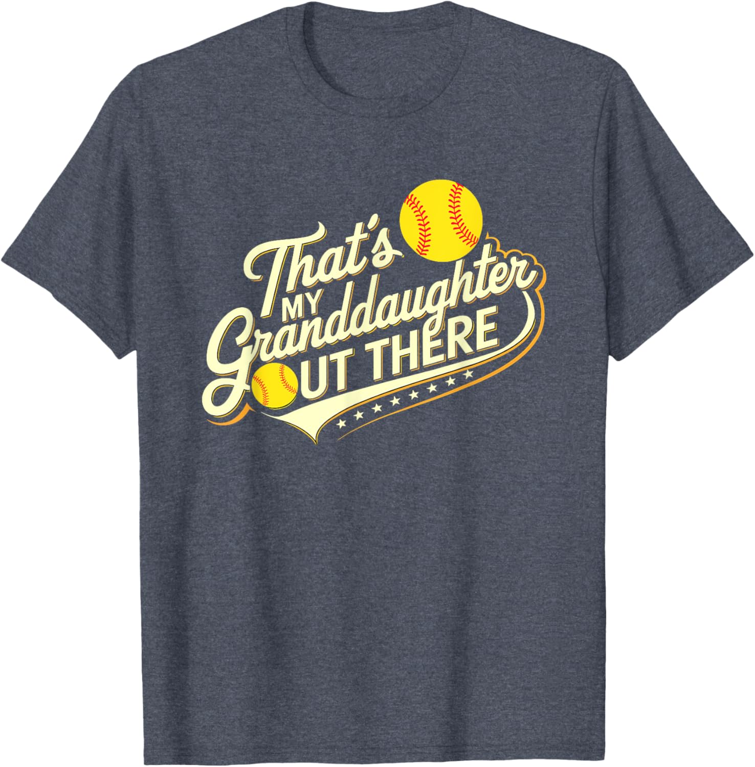 That's My Granddaughter Out There Softball Proud Family Fan T-Shirt - 17