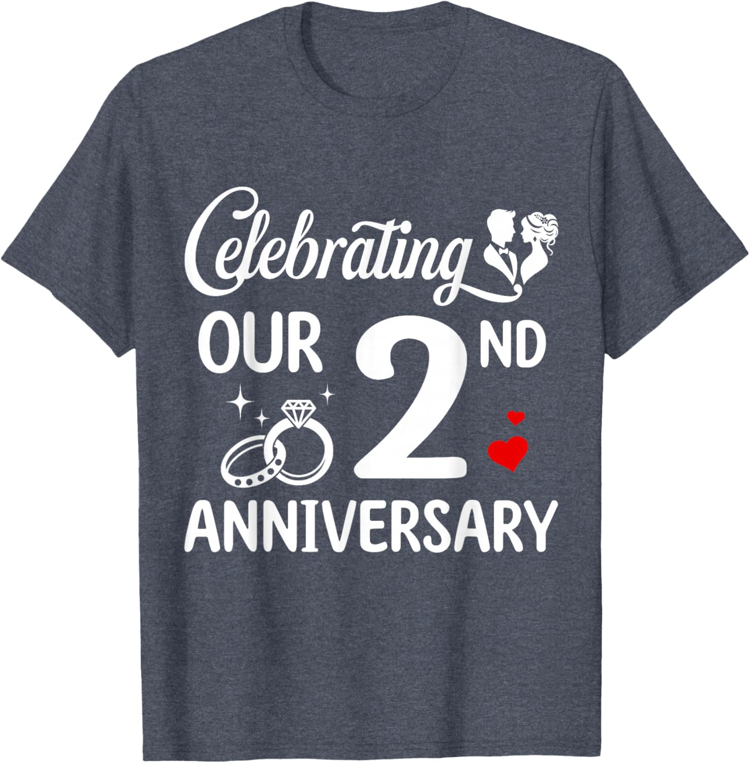 Celebrate Your 2nd Wedding Anniversary with Our Fun Marriage T-Shirt - 14