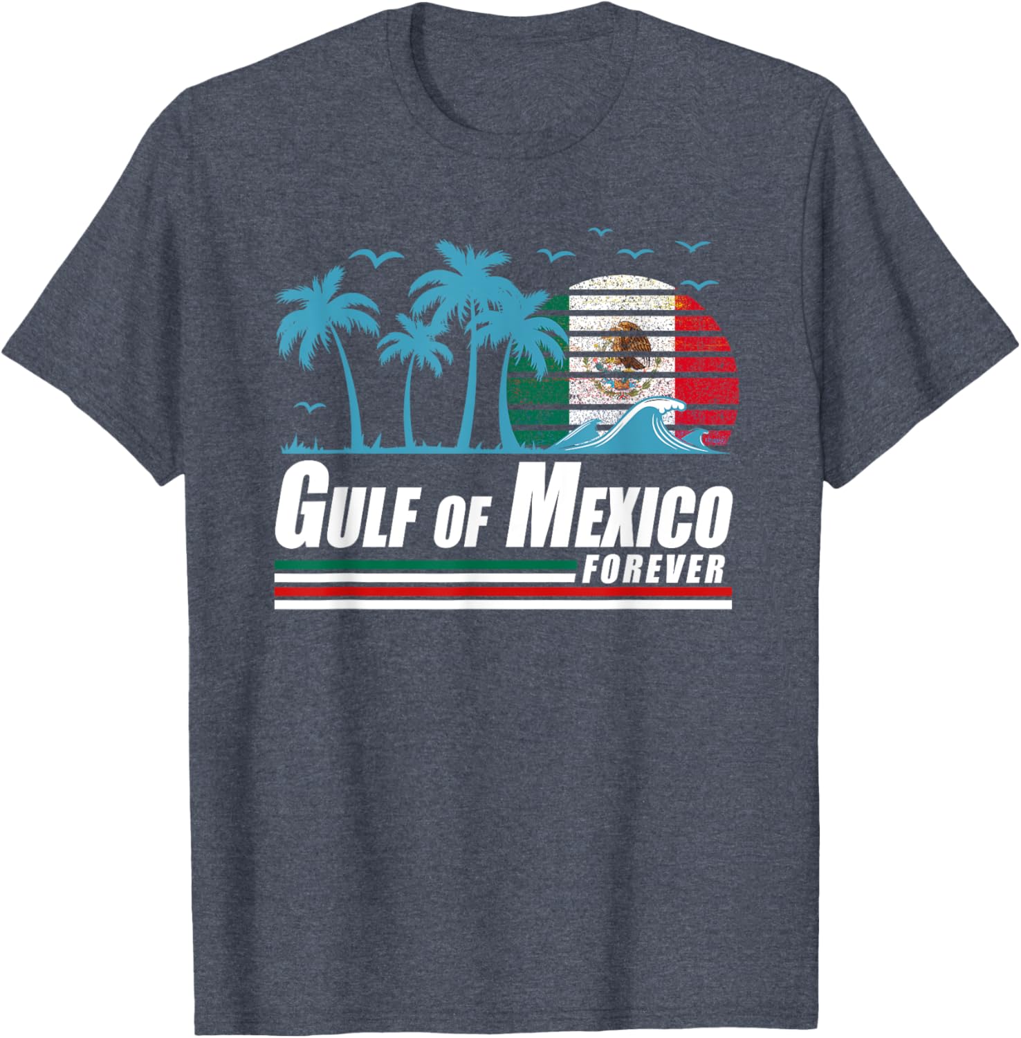 Retro Gulf of Mexico T-Shirt for Coastal Vibes and Vintage Style - 1